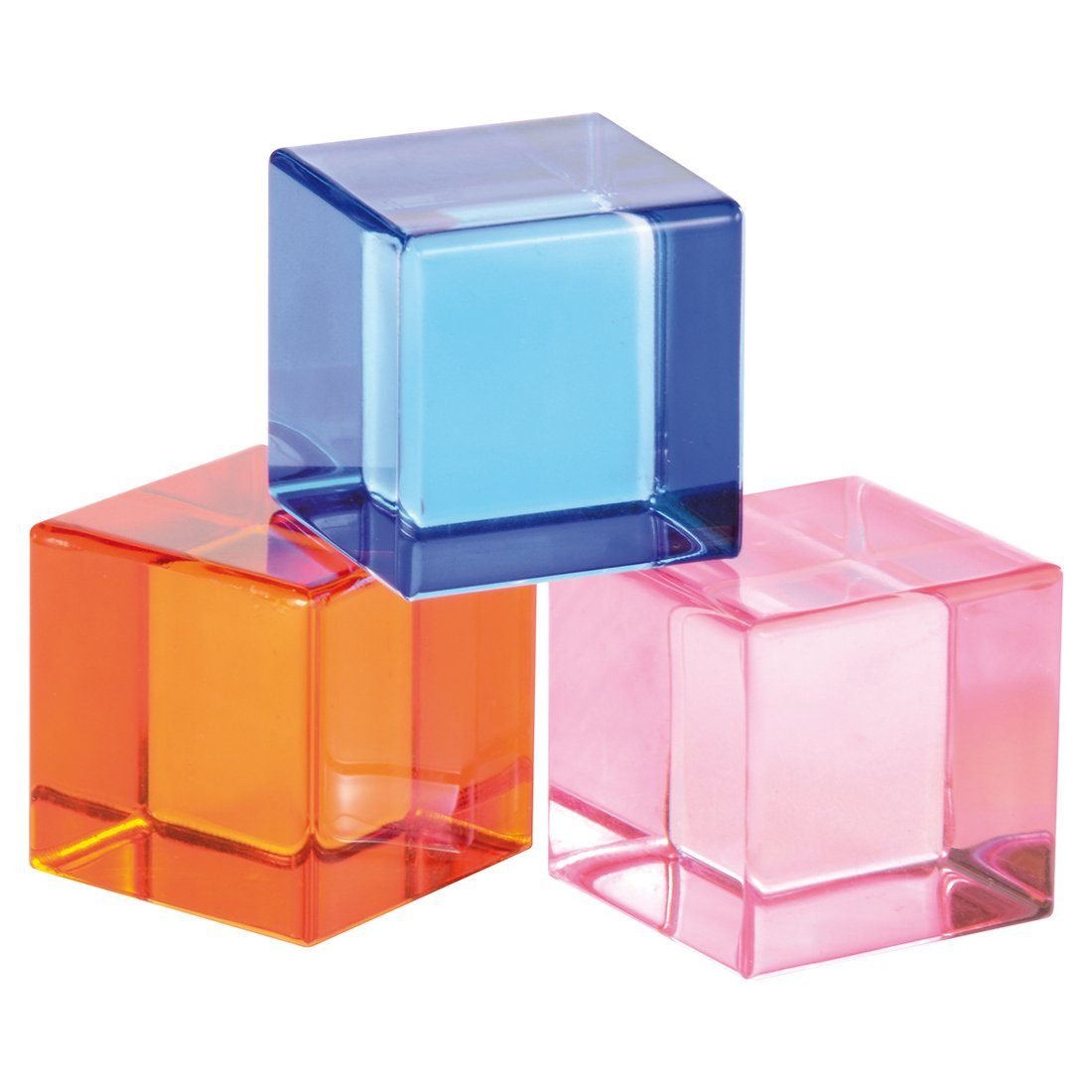 EDUPLAY Lernspielzeug Acryl Steine je 2,5 x 2,5 x 2,5 cm (10-St)