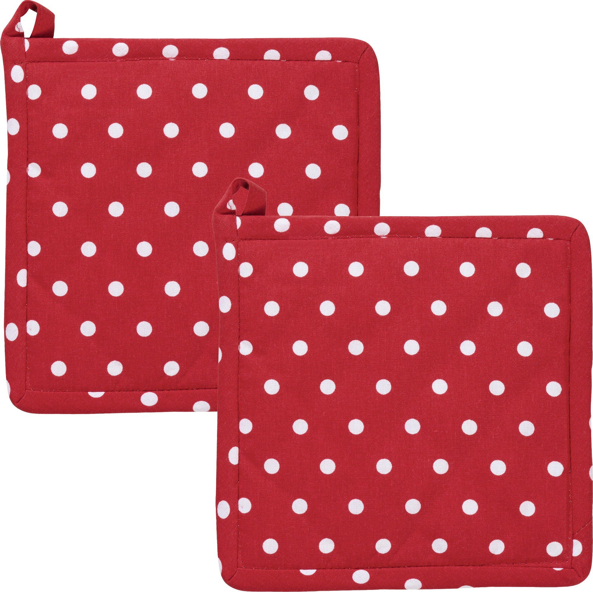 REDBEST Topflappen Topflappen "Orlando" 2er-Pack, (2-tlg), Punkte