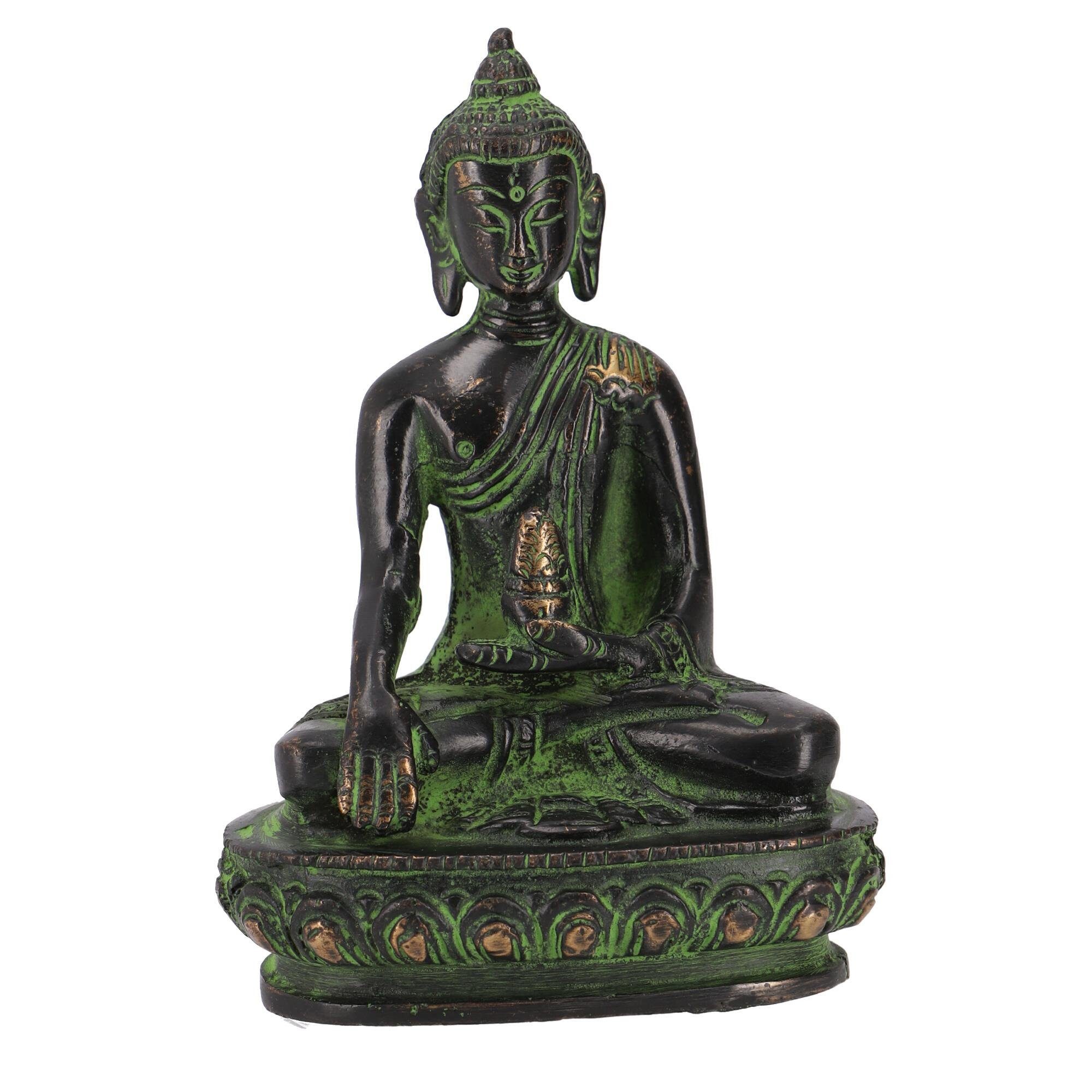 Buddhafigur Buddha Statue aus Messing Akshobaya Buddha 10..