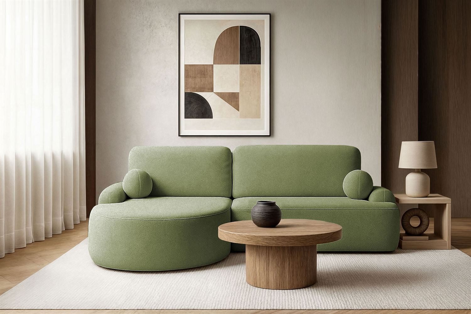 Lookway Ecksofa CLEO Rundes Ecksofa mit günstig online kaufen