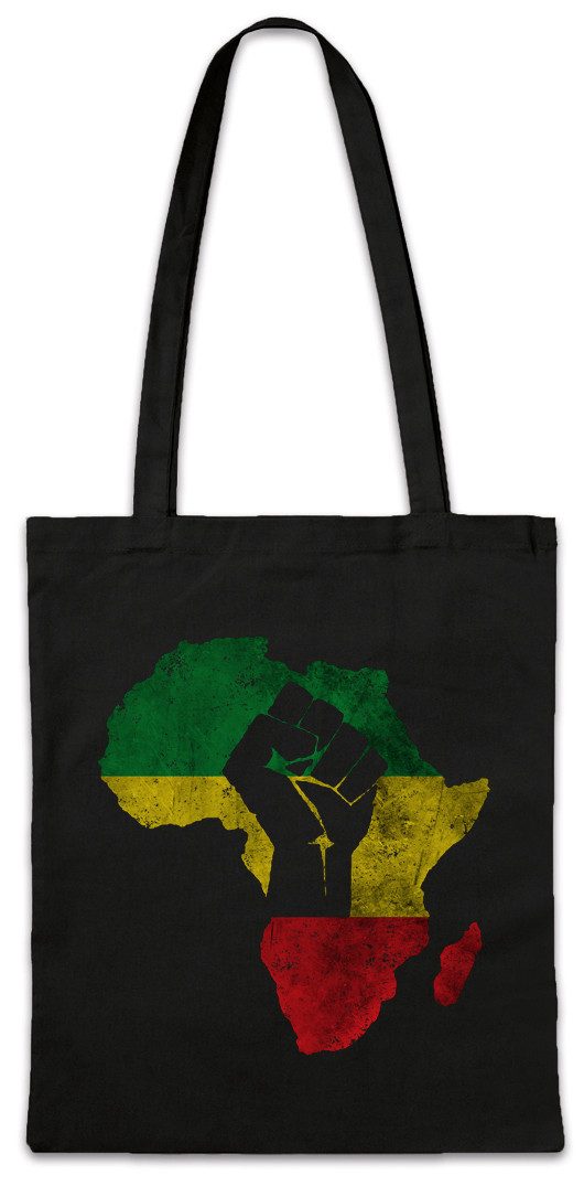 Beuteltasche African Fist Stofftasche Zion Music Jah Babylon Musik Babylon Irie