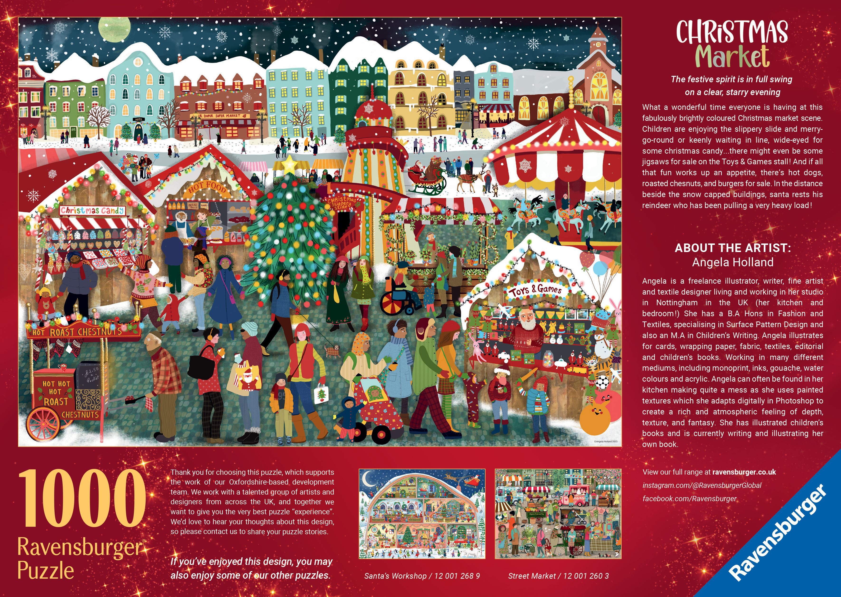 Ravensburger Puzzle Christmas Market, 1000 Puzzleteile, günstig online kaufen