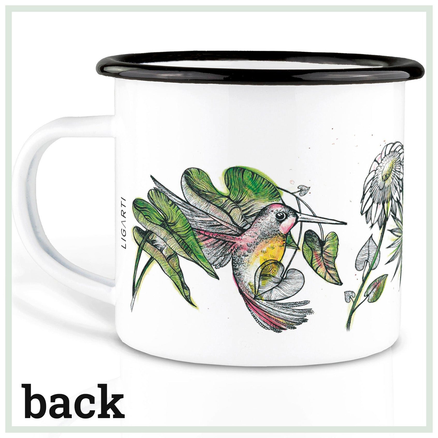 Ligarti Tasse Emaille Tasse – Kolibris