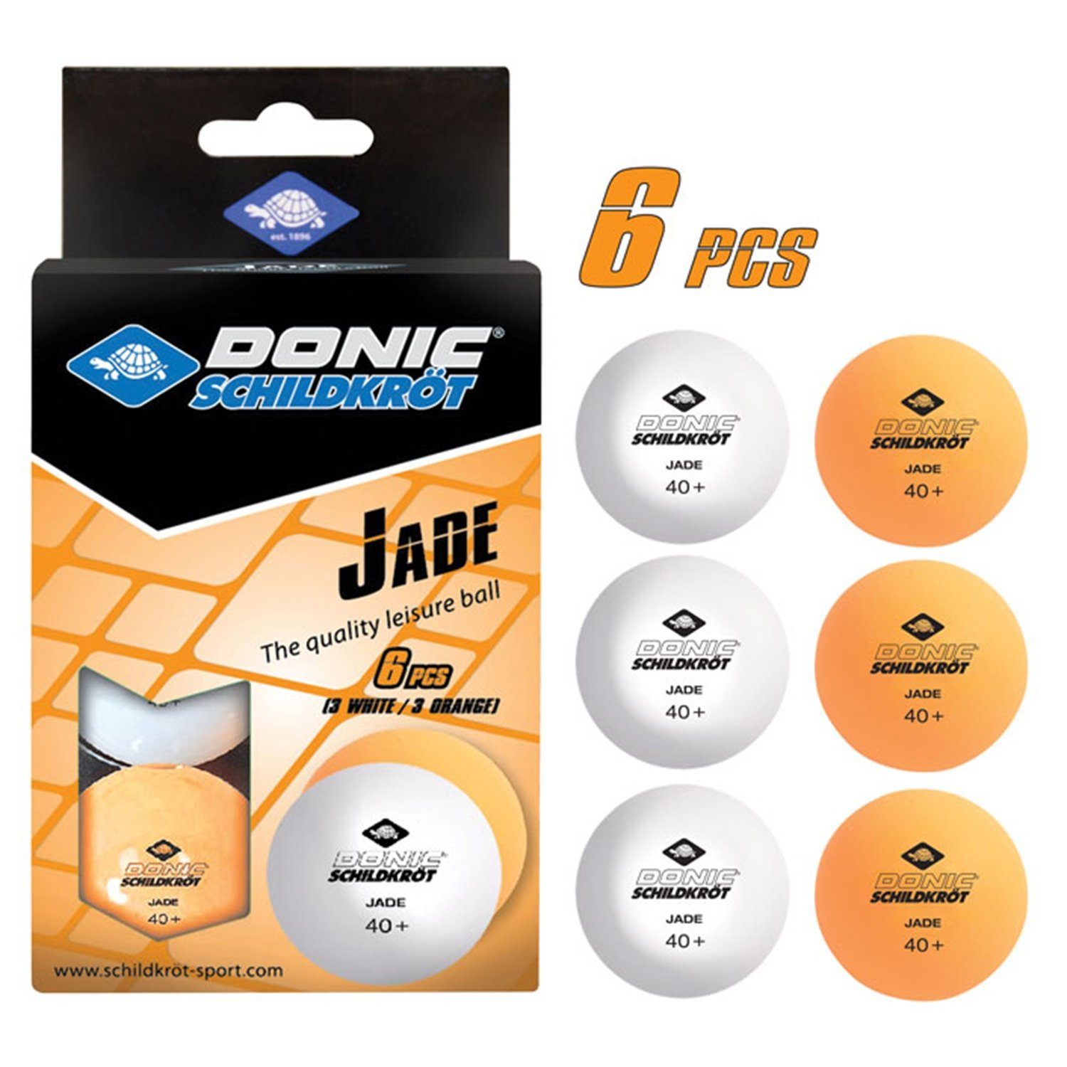 Tennisschläger 608509 TT-Ball Jade 6er Pack gemischt
