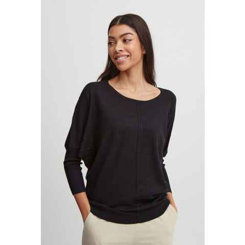 b.young Strickpullover Feinstrick Pullover Langarm Stretch Shirt BYPIMBA 5155 in Schwarz