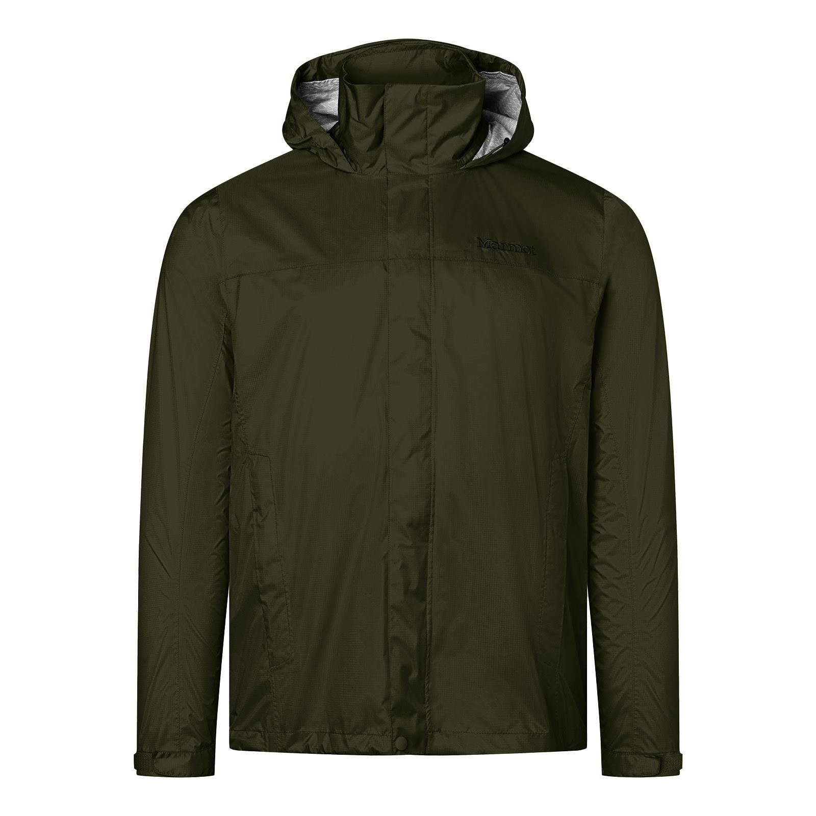 Outdoorjacke Marmot 4859 nori mit Unterarmreißverschlüssen Jacket PreCip® Eco