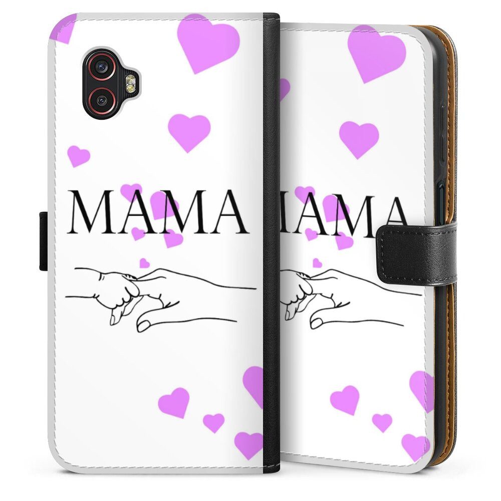 DeinDesign Handyhülle Muttertag Mama Familie Muttertag-Mama und kinder, Samsung Galaxy XCover 6 Pro Hülle Flip Case Klapphülle
