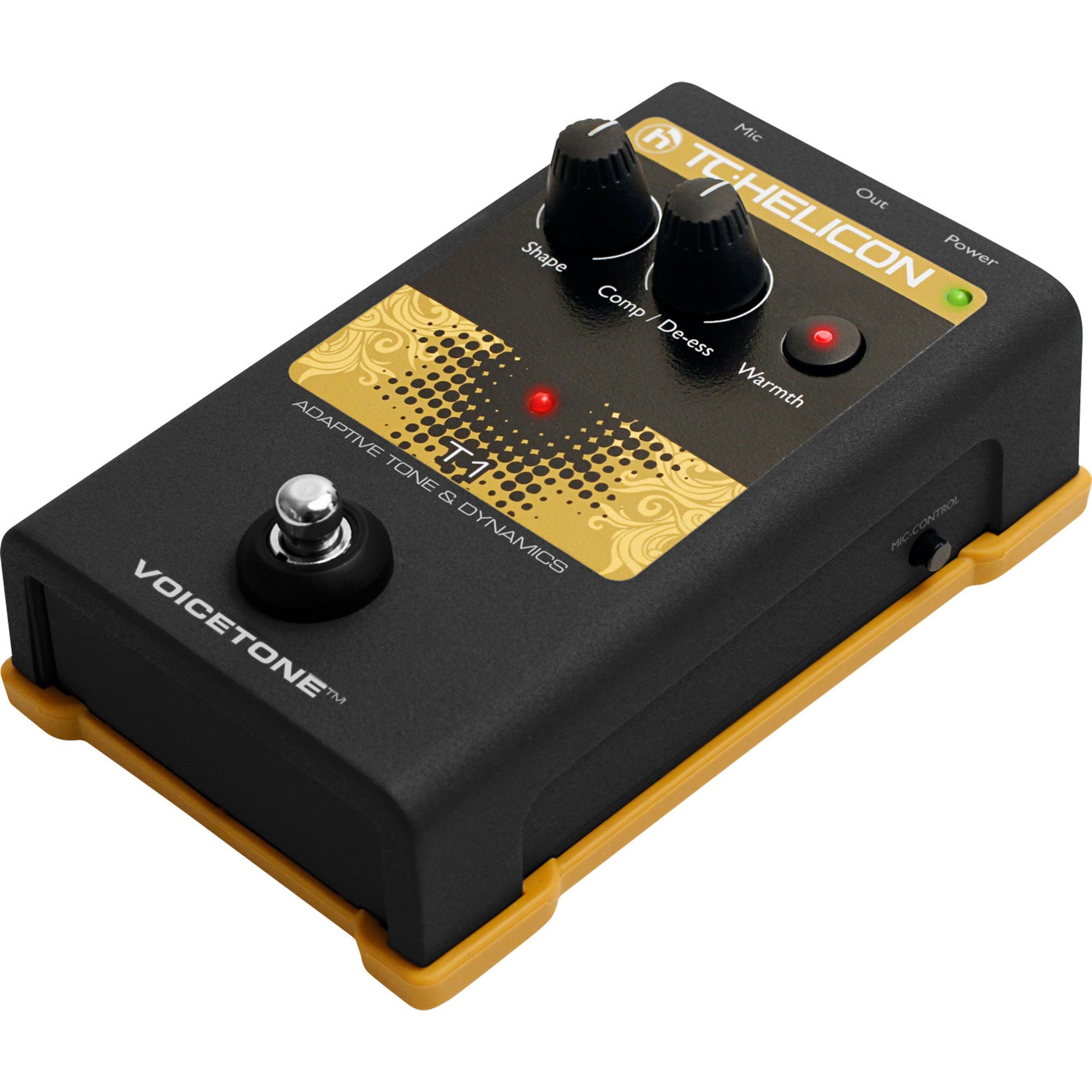 TC-Helicon Audio-Wandler, (VoiceTone T1 adapt. Tone and Dynamics Pedal, Studio Hardware, Effektgeräte), VoiceTone T1 - Effektgerät