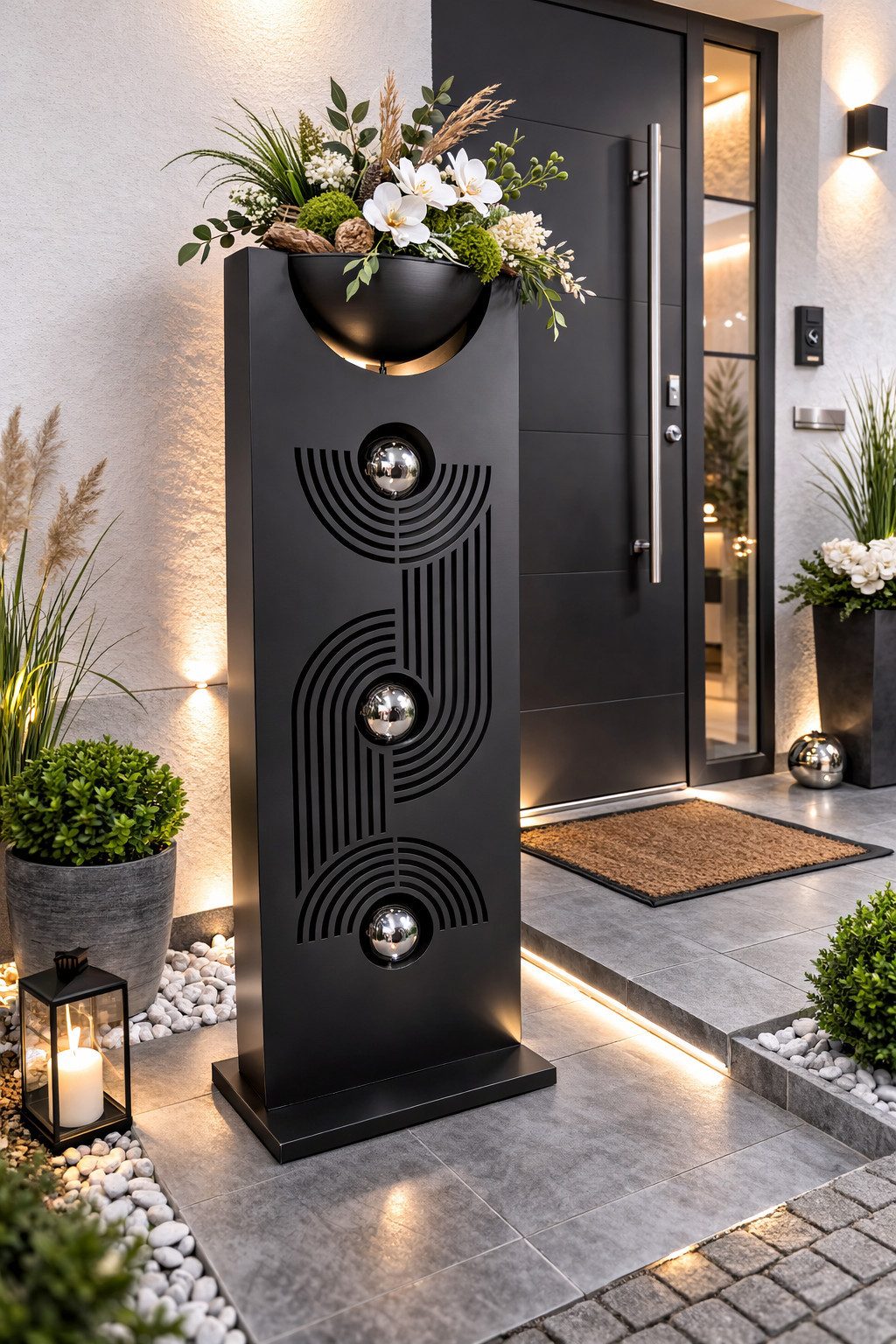 MF Dekoschale Schalenständer Fascia Design Schwarz (1 St)