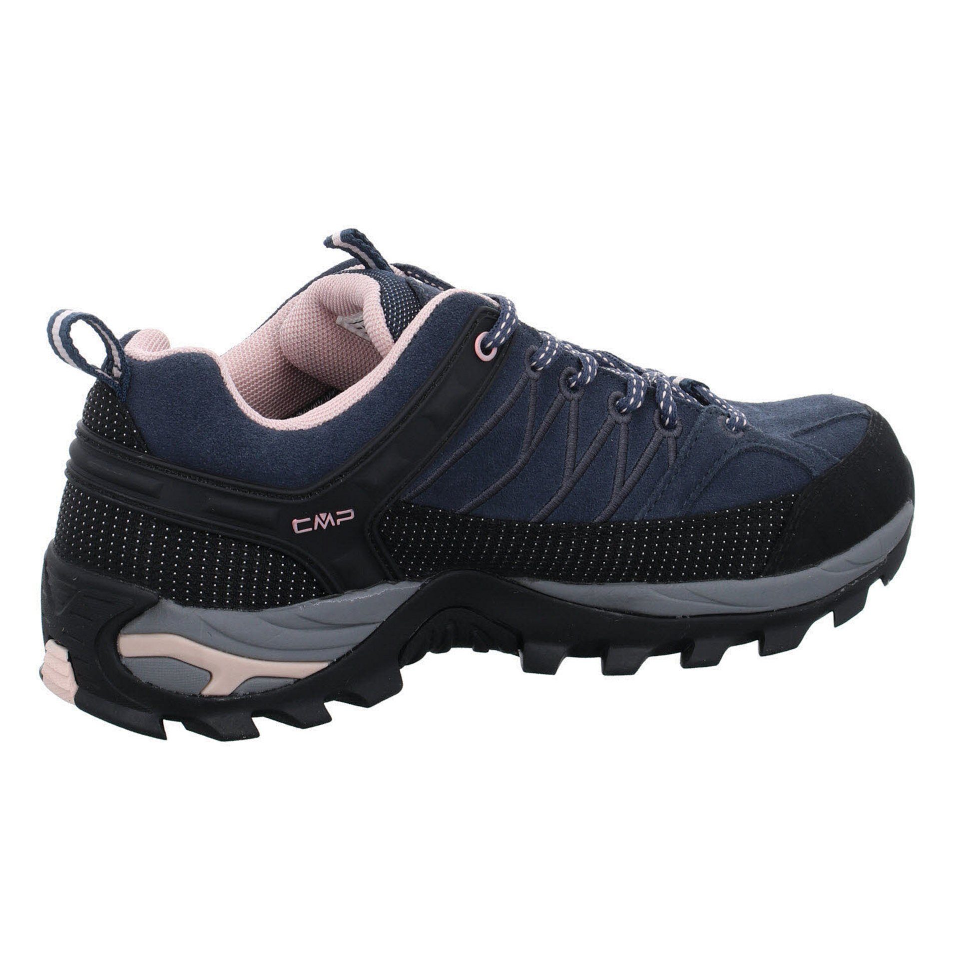CMP Low 53UG Leder-/Textilkombination Schuhe Damen ASPHALT-ANTRACITE-ROSE Outdoorschuh Outdoor Riegel Outdoorschuh