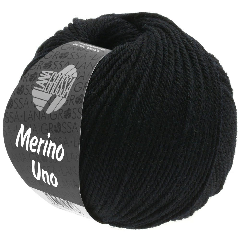 LANA GROSSA MERINO UNO Häkelwolle, 125 m (Extrafeine Merinowolle mit Superwash-Ausrüstung), 50 g