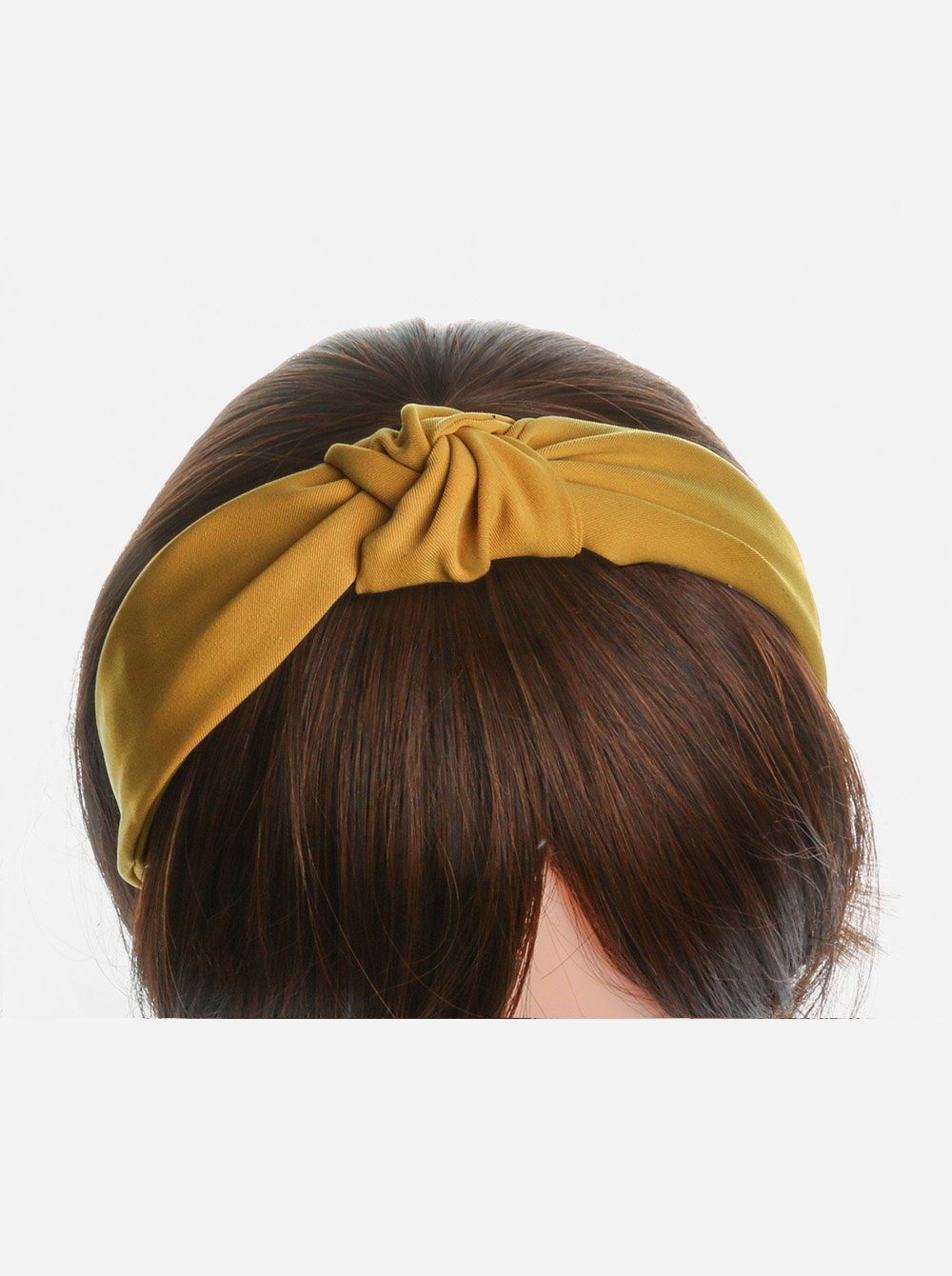 axy Haarreif Haarreif mit Haareifen Haarband Knoten, Gelb Vintage Damen