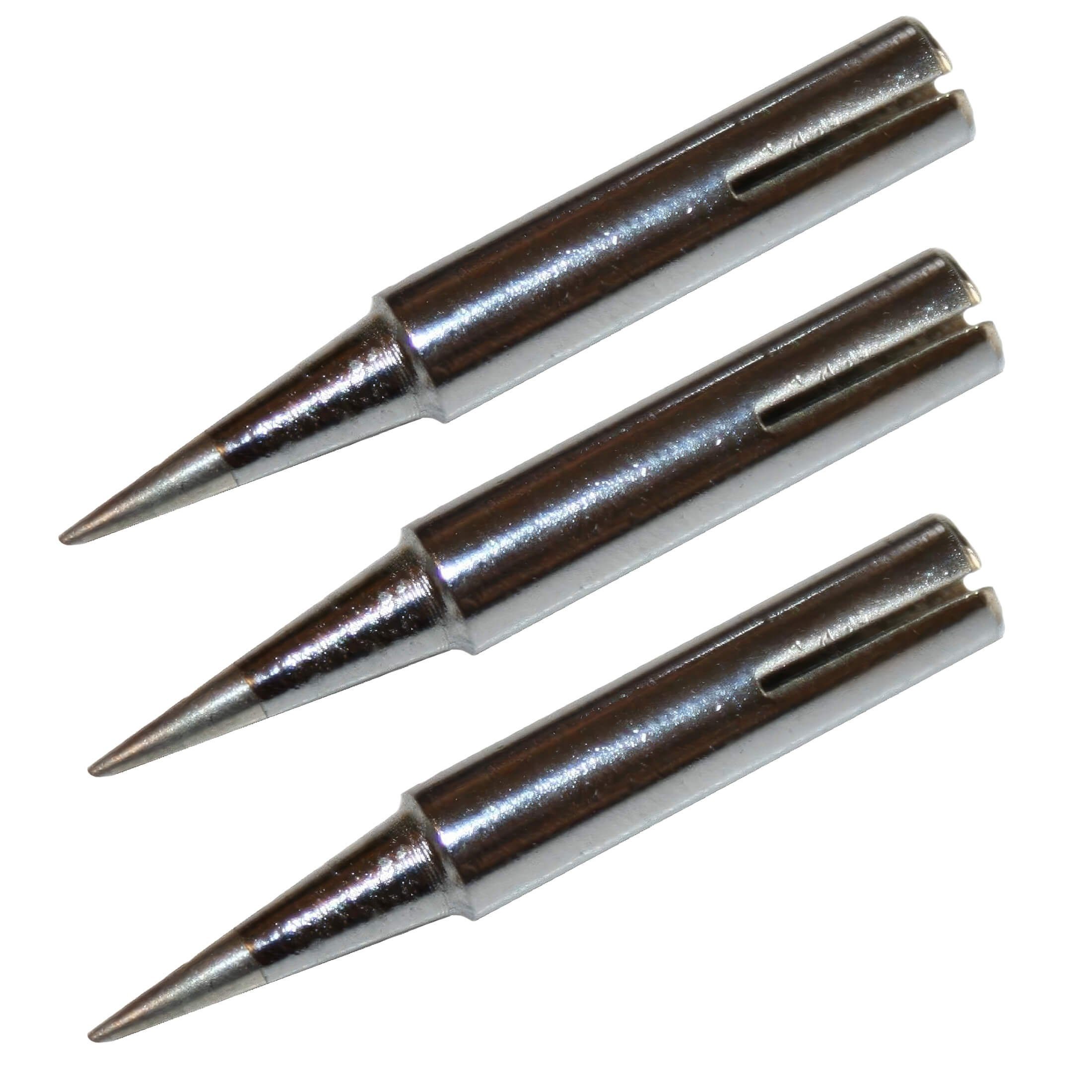 ETT Marketing GmbH Lötkolben 3er Set Ersatz Lötspitze für Micro Lötnadel 12V/8W