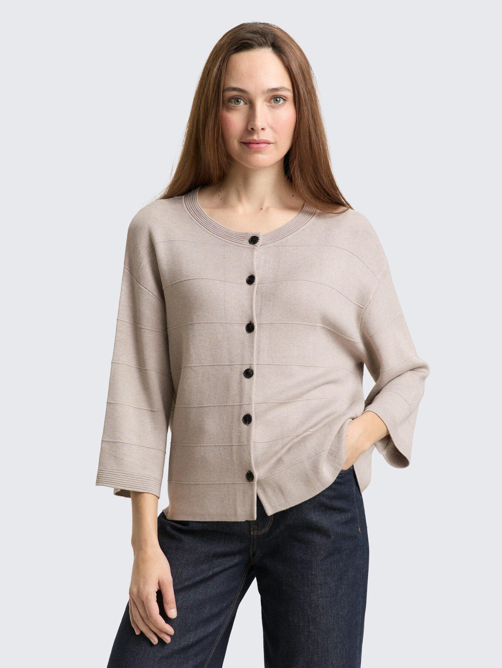 TOM TAILOR Cardigan Pullover & Strickjacken Loose Fit Cardigan günstig online kaufen