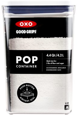 OXO Good Grips Vorratsdose OXO Good Grips POP-Behälter – luftdichte, stapelbare Aufbewahrungsbox mit Deckel für Lebensmittel – 4,2 l für Mehl und mehr