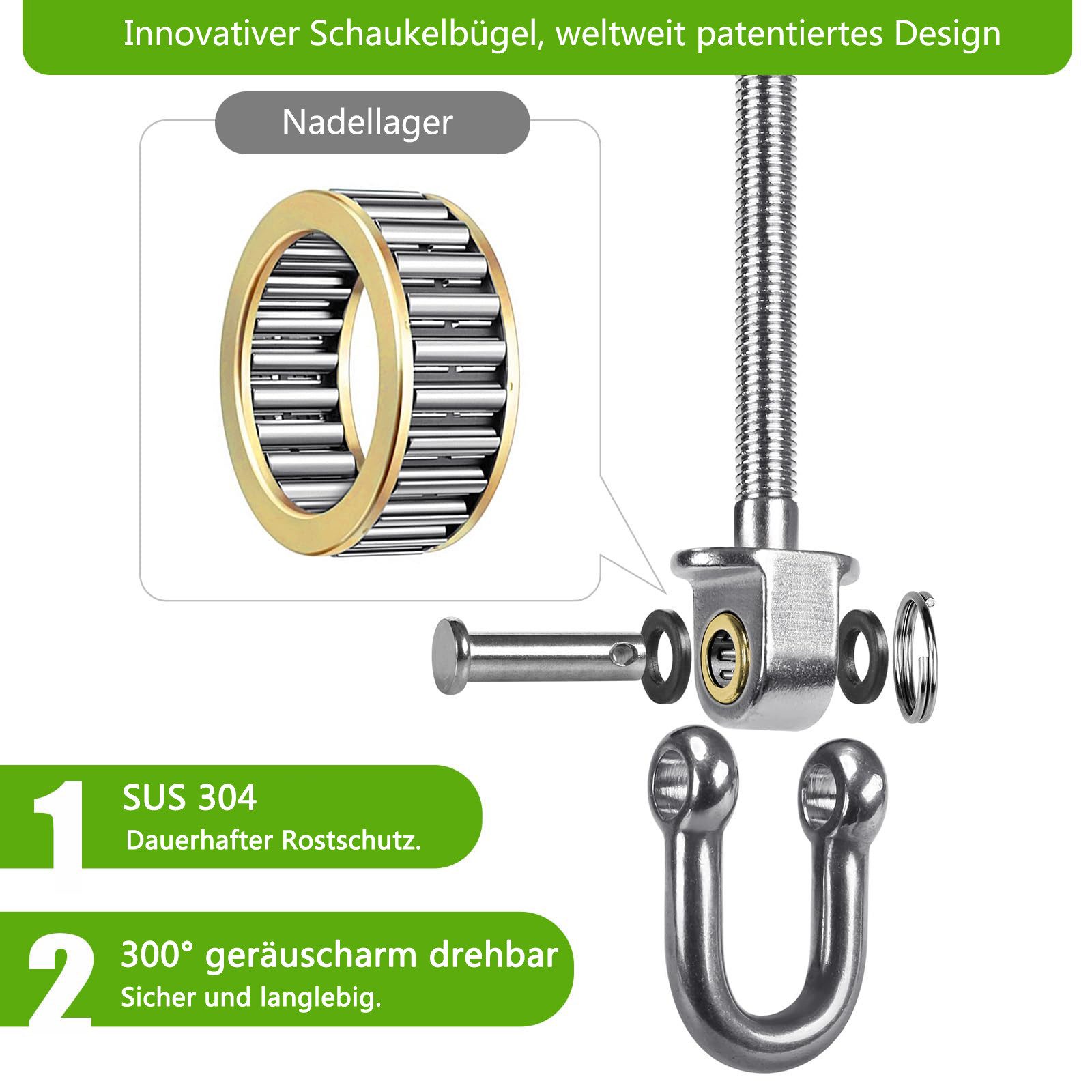 Coonoor Deckenhalter Deckenhaken Schwerlast Schaukelhaken Schaukel, günstig online kaufen
