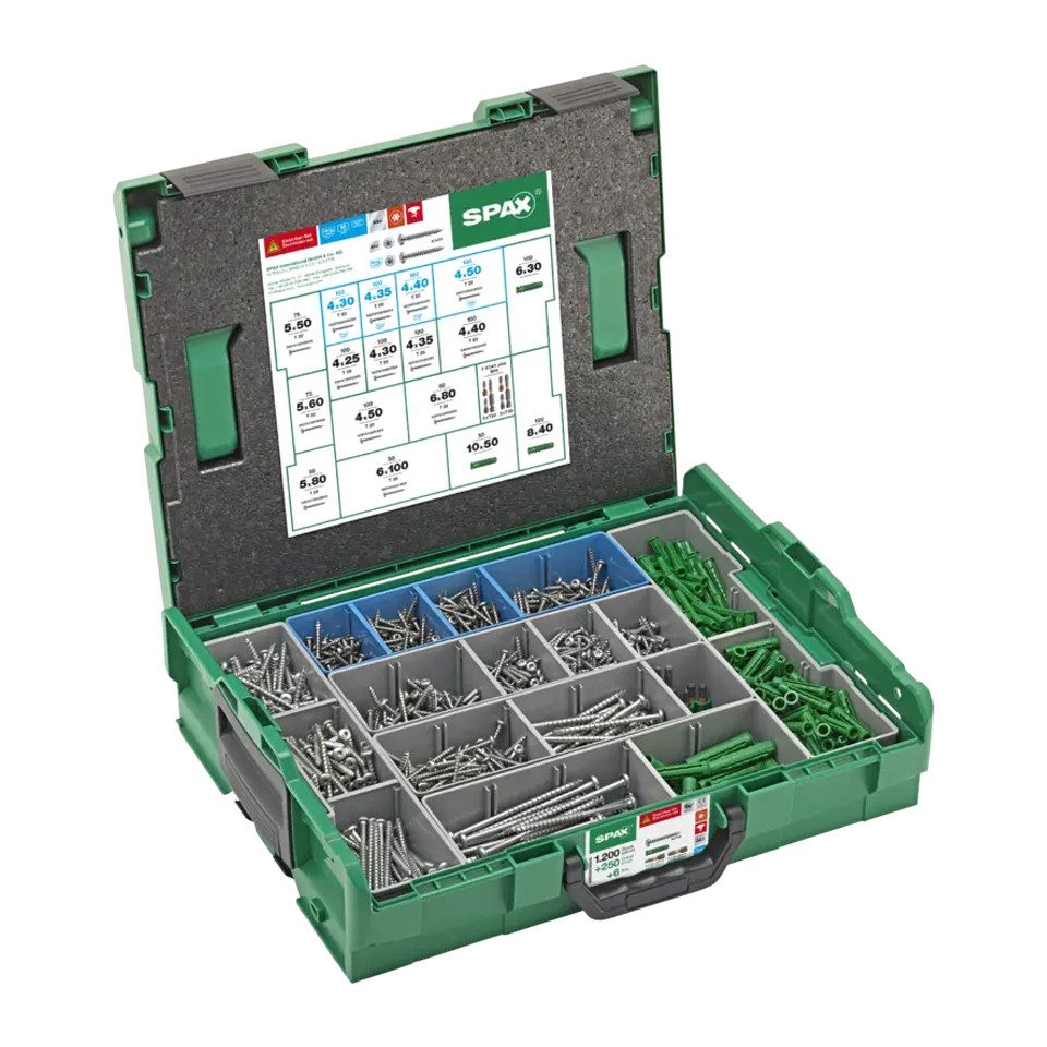 SPAX Schrauben-Set SPAX Elektriker L-BOXX GROSS TSP