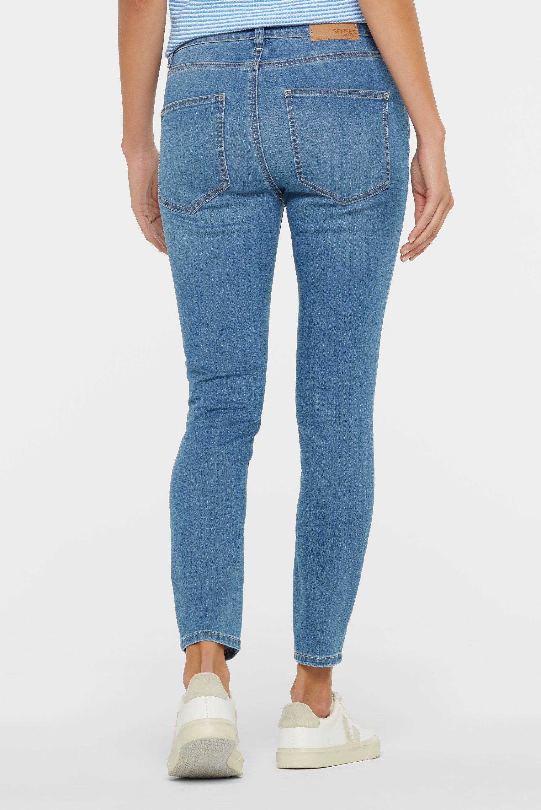SENSES.THE LABEL Slim-fit-Jeans mit Used-Waschung – Bild 5 von 5