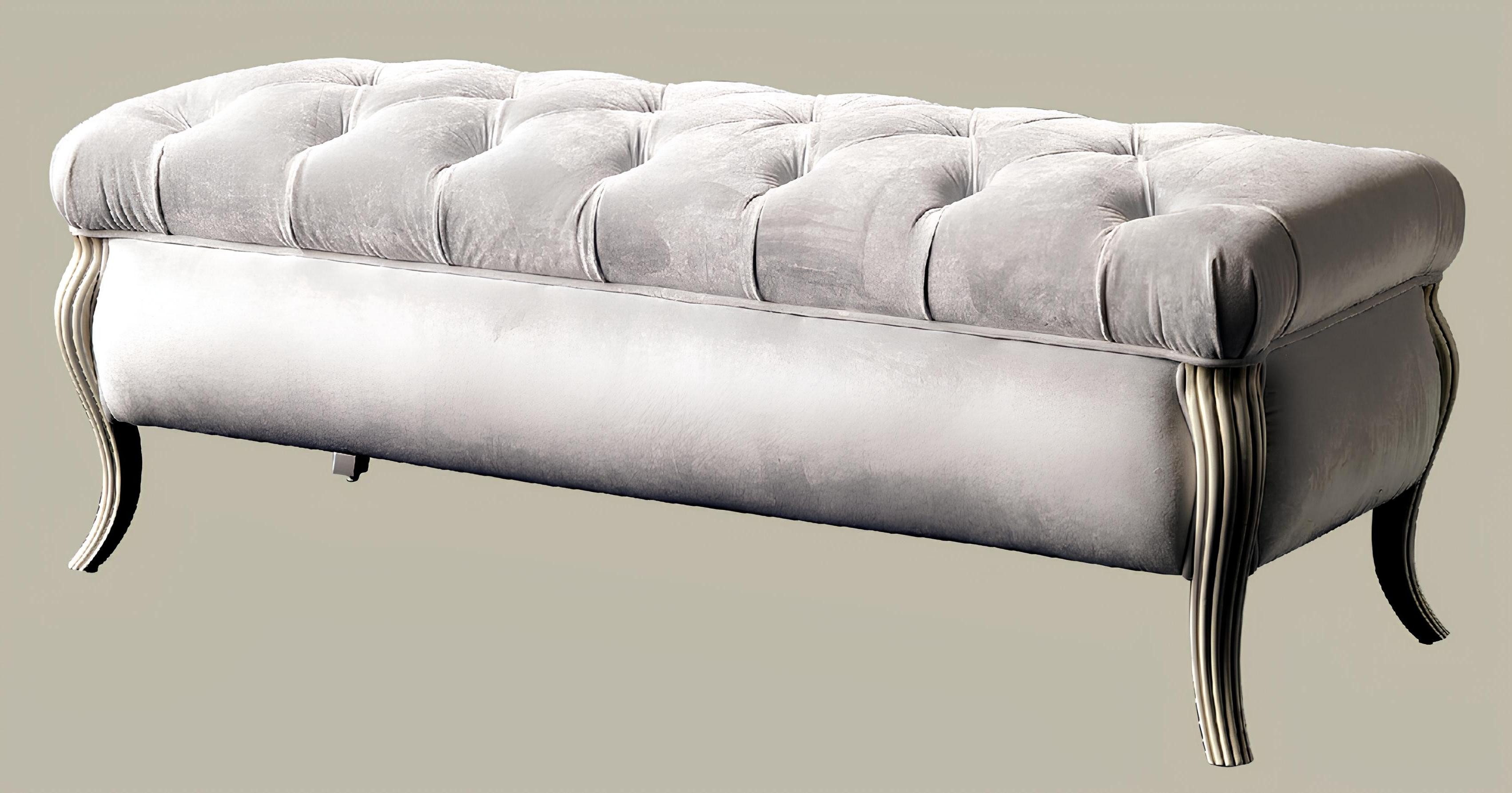 Xlmoebel Hocker Ovaler Chesterfield-Polsterhocker in edlem Design (1 St., Hocker), Hergestellt in Europa