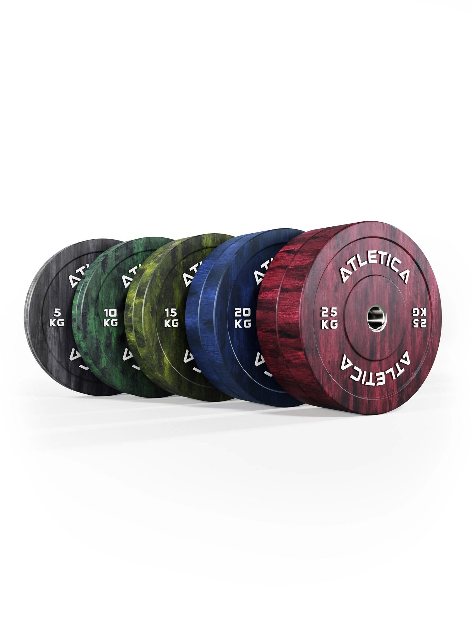 ATLETICA Hantelscheiben Fusion Bumper Plates SET, 150kg, 150 kg