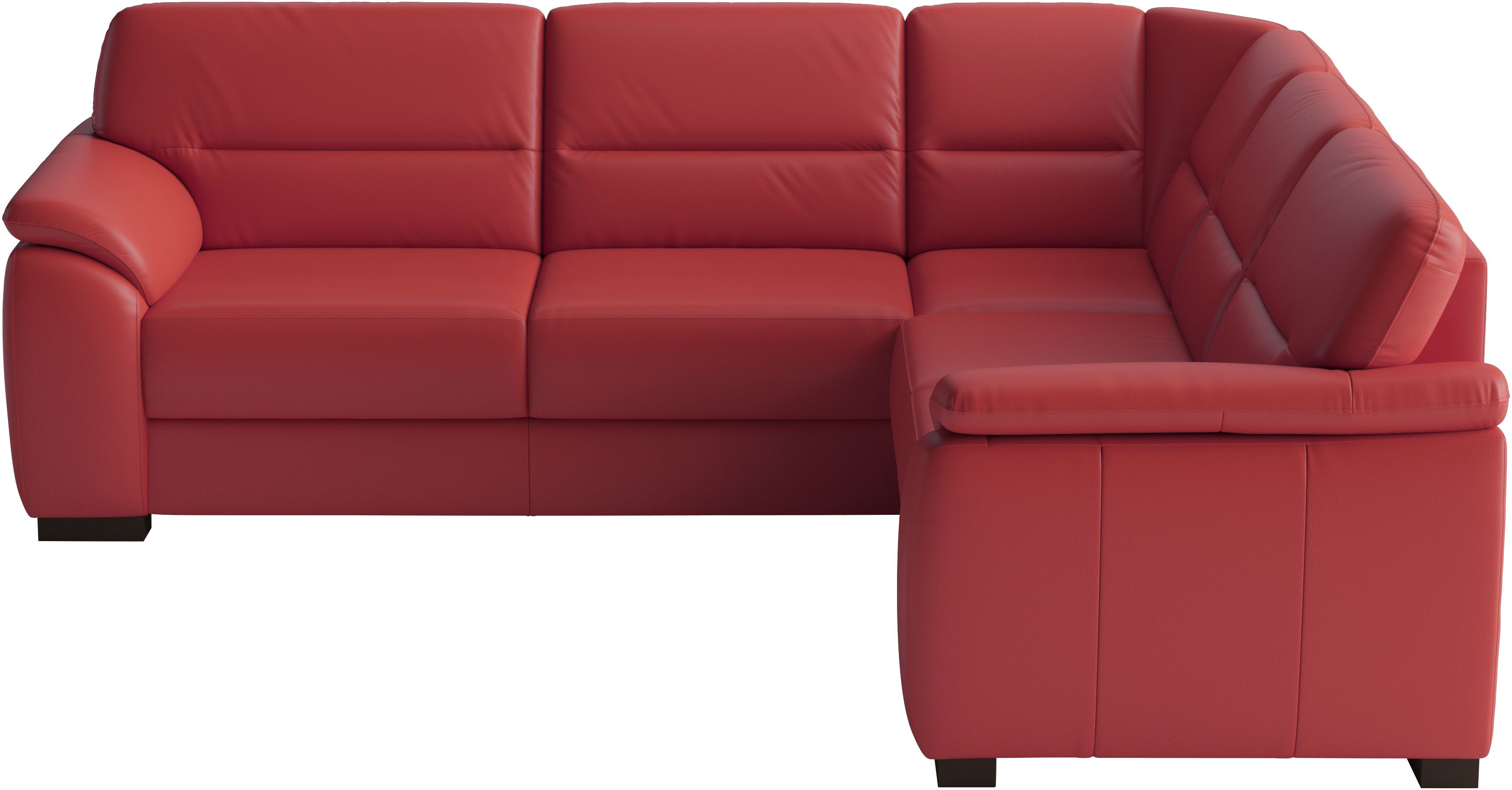 sit&more Ecksofa Montego Leder, L-Form, B: 255cm, wahlweise mit Schlaffunktion und Schubkasten