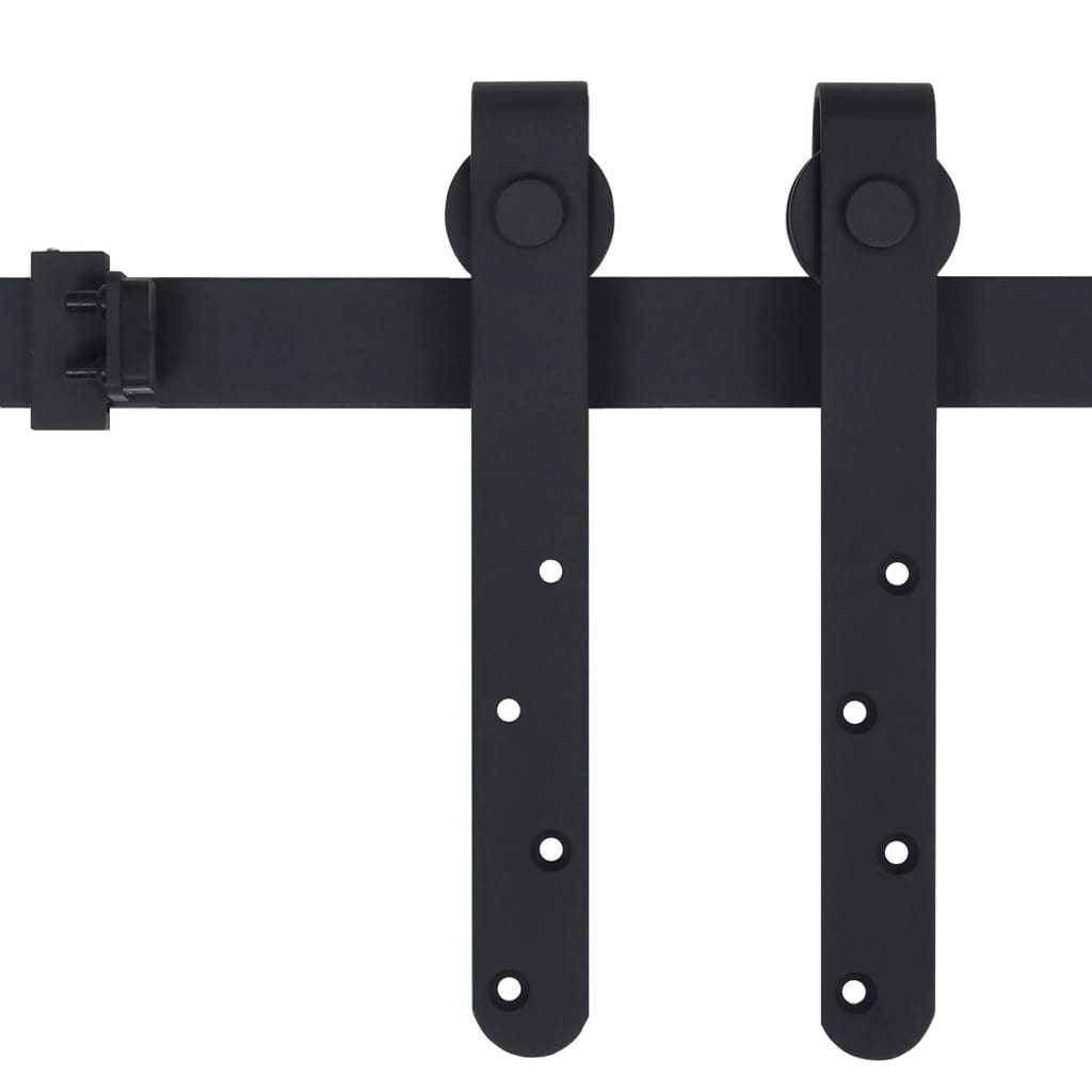 vidaXL Schrankeinsatz Mini Schiebetürbeschlag Set für Schranktüren Carbonstahl 183 cm (1 St)