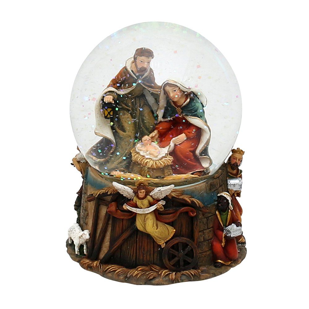 Dekohelden24 Schneekugel Schneekugel, Heilige Familie, mit Sound, Maße H/B/Ø Kugel: ca. 14,5 x (1 St)