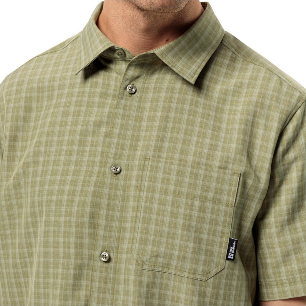 Jack Wolfskin Outdoorhemd Wander- und Reisehemd El Dorado (feuchtigkeitsregulierend) Kurzarm