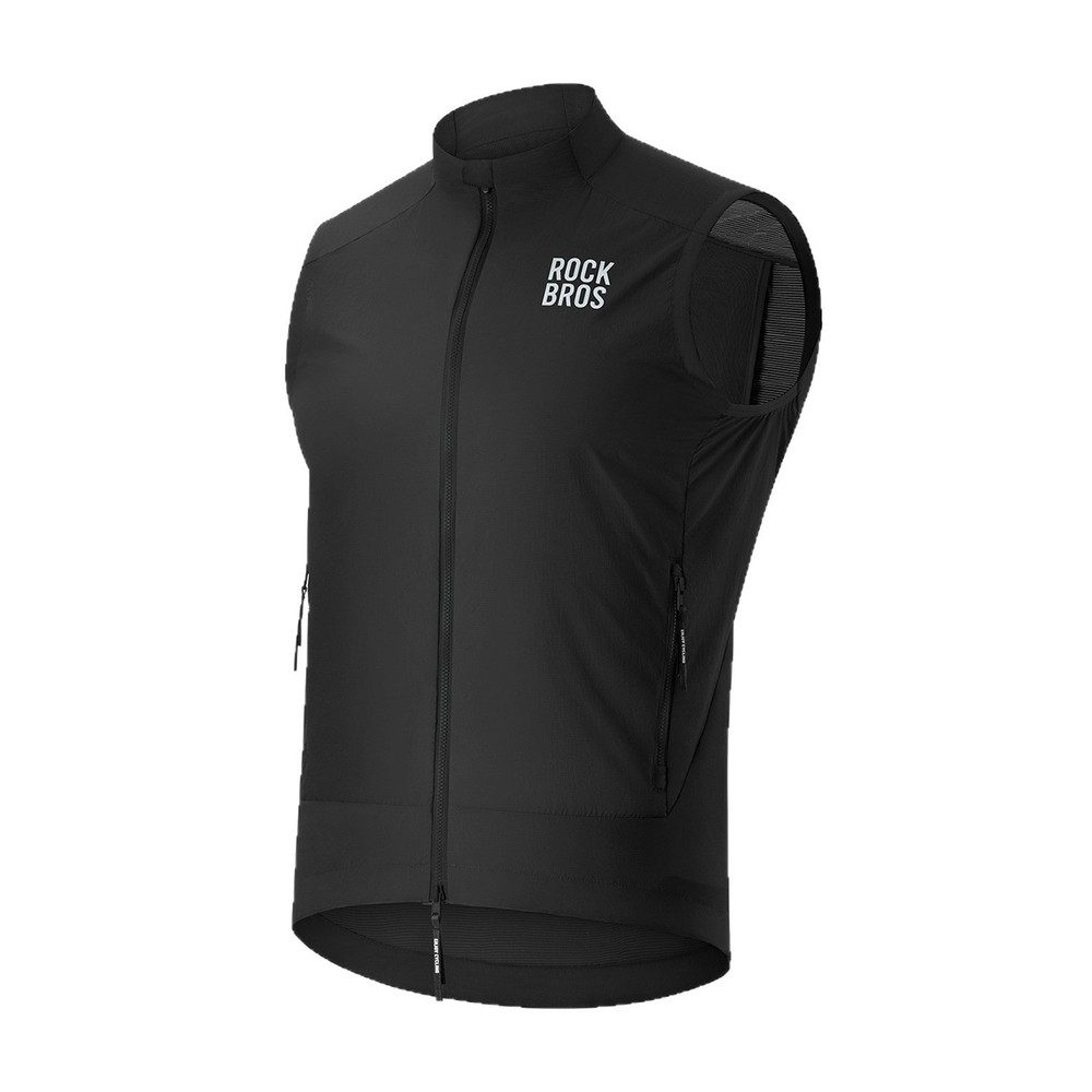 ROCKBROS Funktionsweste Radweste Windweste Fahrradweste (Spar-Set, 1-tlg) winddicht, UPF50+, atmungsaktiv, YKK-Zipper, packbar
