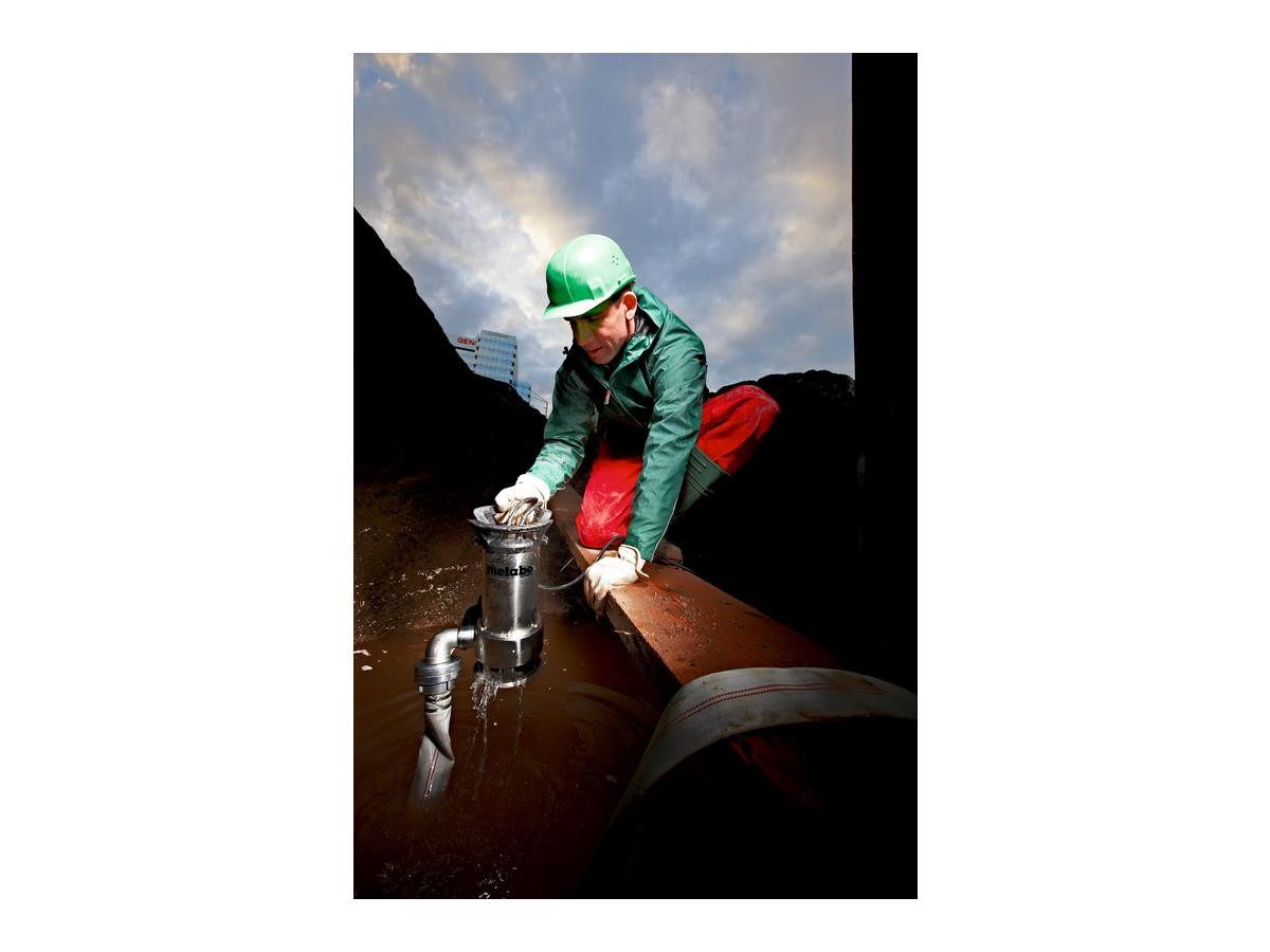 metabo Schmutzwasser-Tauchpumpe PS 18000 SN 1,1bar, 19.000 l/h max. Fördermenge, 22 m max. Förderhöhe – Bild 4 von 5