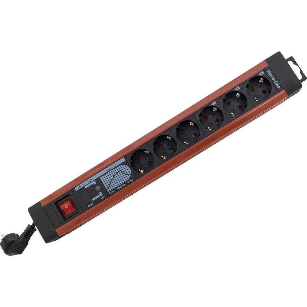 REV 6fach Steckdosenleiste Supraline mit Schalter 0014663613 Steckdosenleiste, Steckdosen
