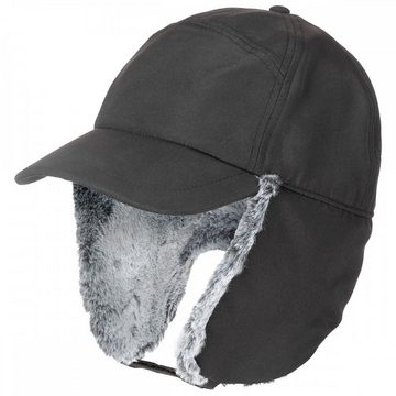 FoxOutdoor Fleecemütze Winter Cap, Trapper, schwarz (Packung) innen Fleece