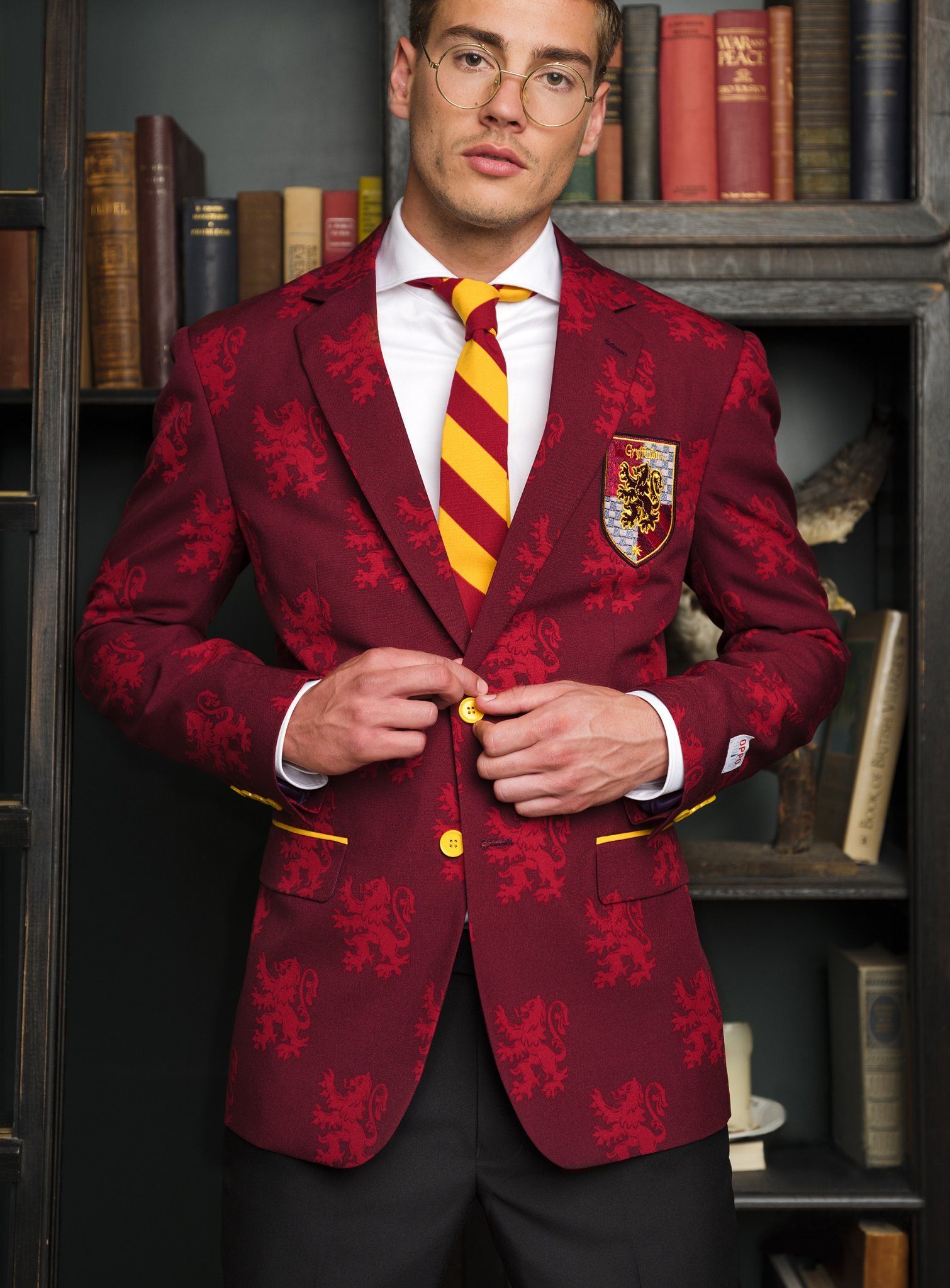 Opposuits Partyanzug Harry Potter, Abendgarderobe für erfolgreiche Zauberschüler - mit Gryffindor-Logo