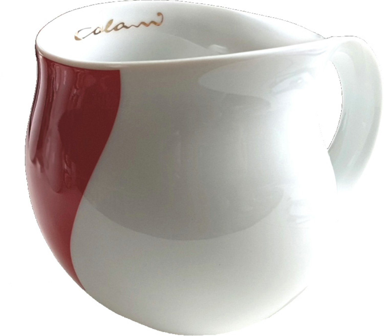 Colani Tasse Kaffeetasse Becher Kaffeebecher Teetasse Porzellan 260ml Arrow Rot, 1-tlg., Porzellan, im Geschenkkarton