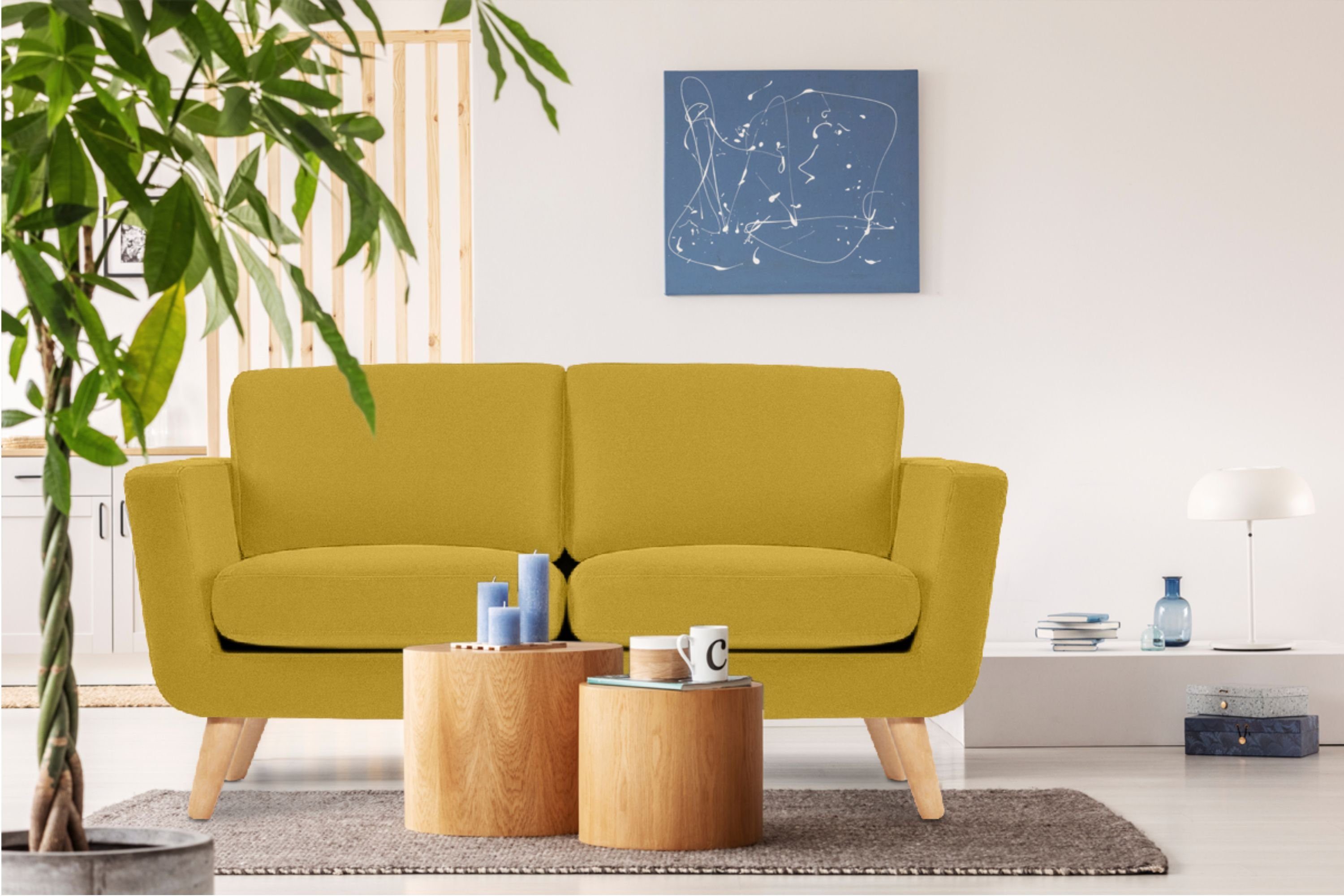 KONSIMO® 2-Sitzer TAGIO Sofa, hergestellt in der EU, Scandi-Stil, mit Armle günstig online kaufen
