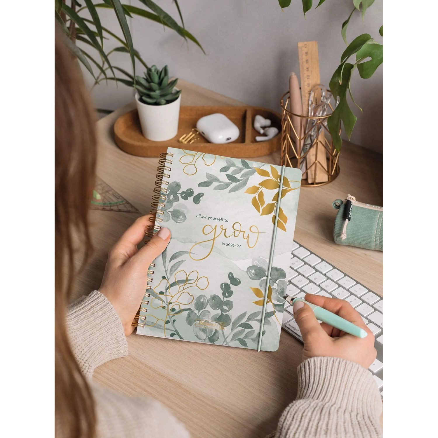 Baier & Schneider Schülerkalender Schülerkalender 2026/2027 "Bloom", A5, Kunststoff