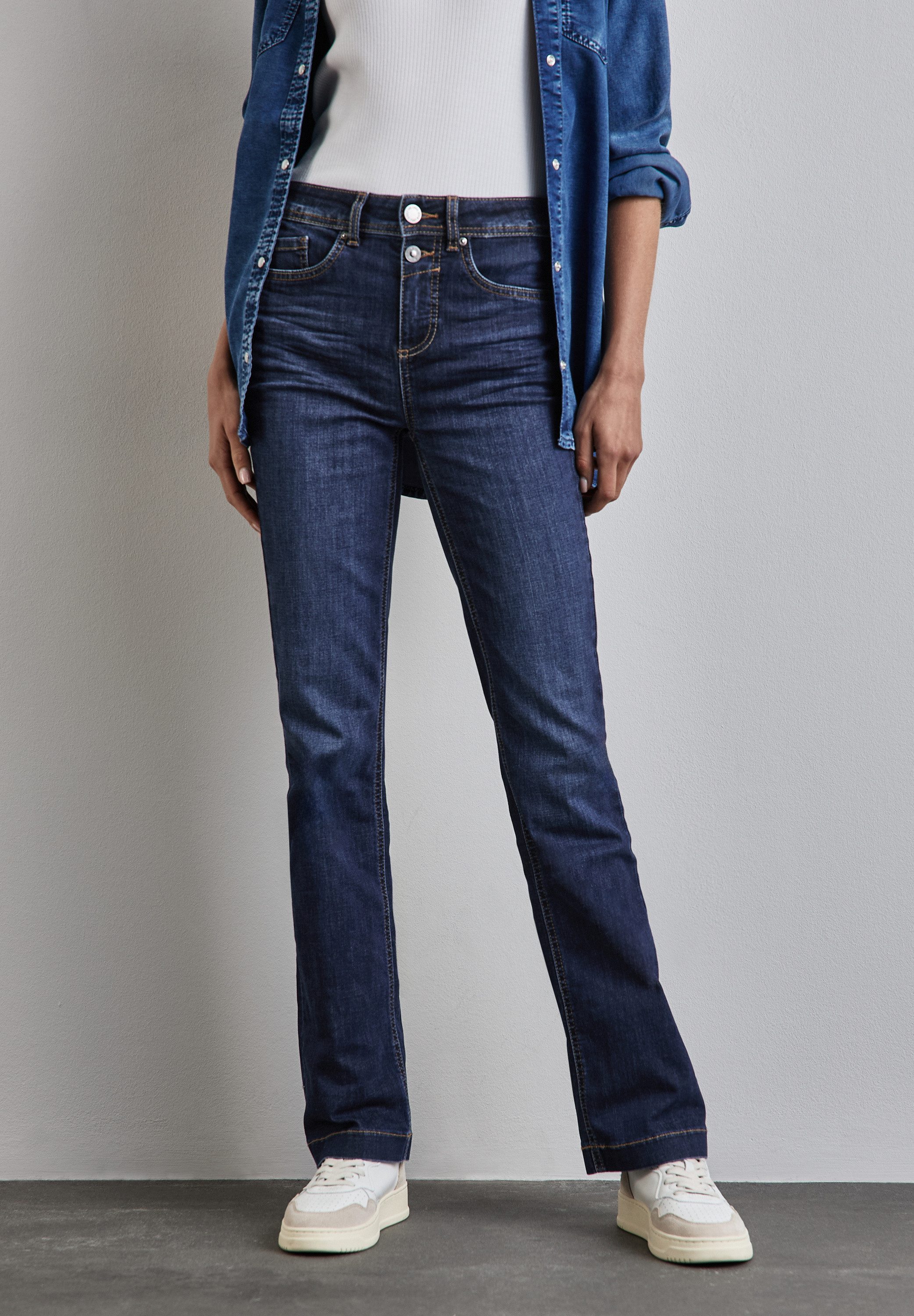 STREET ONE 5-Pocket-Jeans Bootcut Jeans