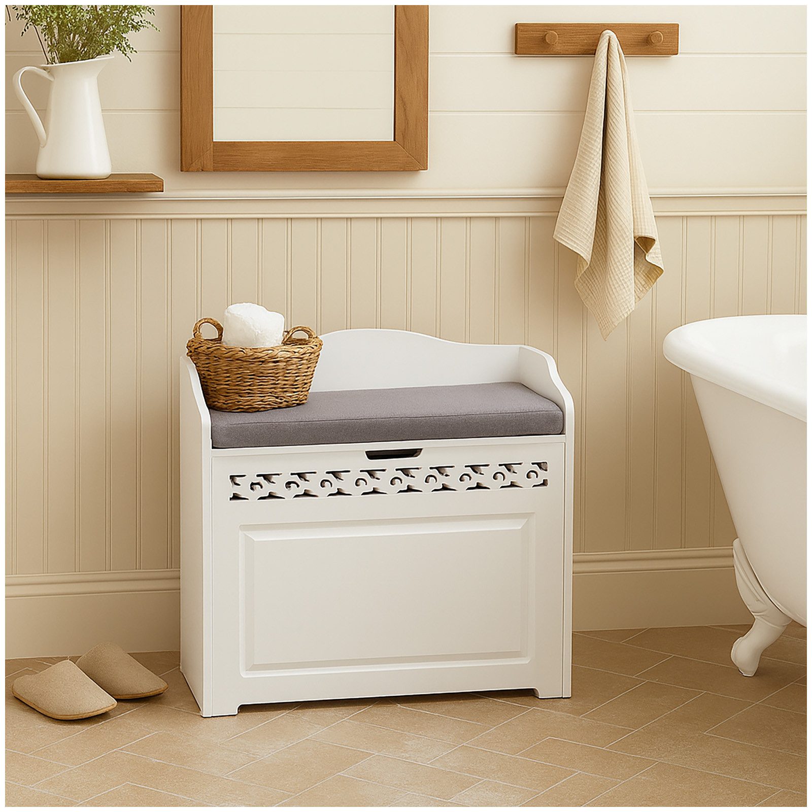 HTI-Living Sitztruhe Sitzbank mit Stauraum und Polster (Stück, 1-St., 1 Sit günstig online kaufen