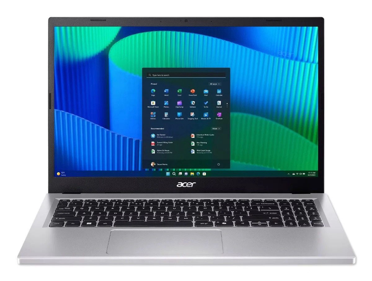 Acer Acer Extensa 15 EX215-57-TCO-3290 15.6"/i3-1315/8/256SSD/W11Pro Notebook (Intel Core i3-1315U, Intel UHD Graphics, 8 GB, 256 GB SSD, Sicherheitsschloss (Kensington Security Slot)