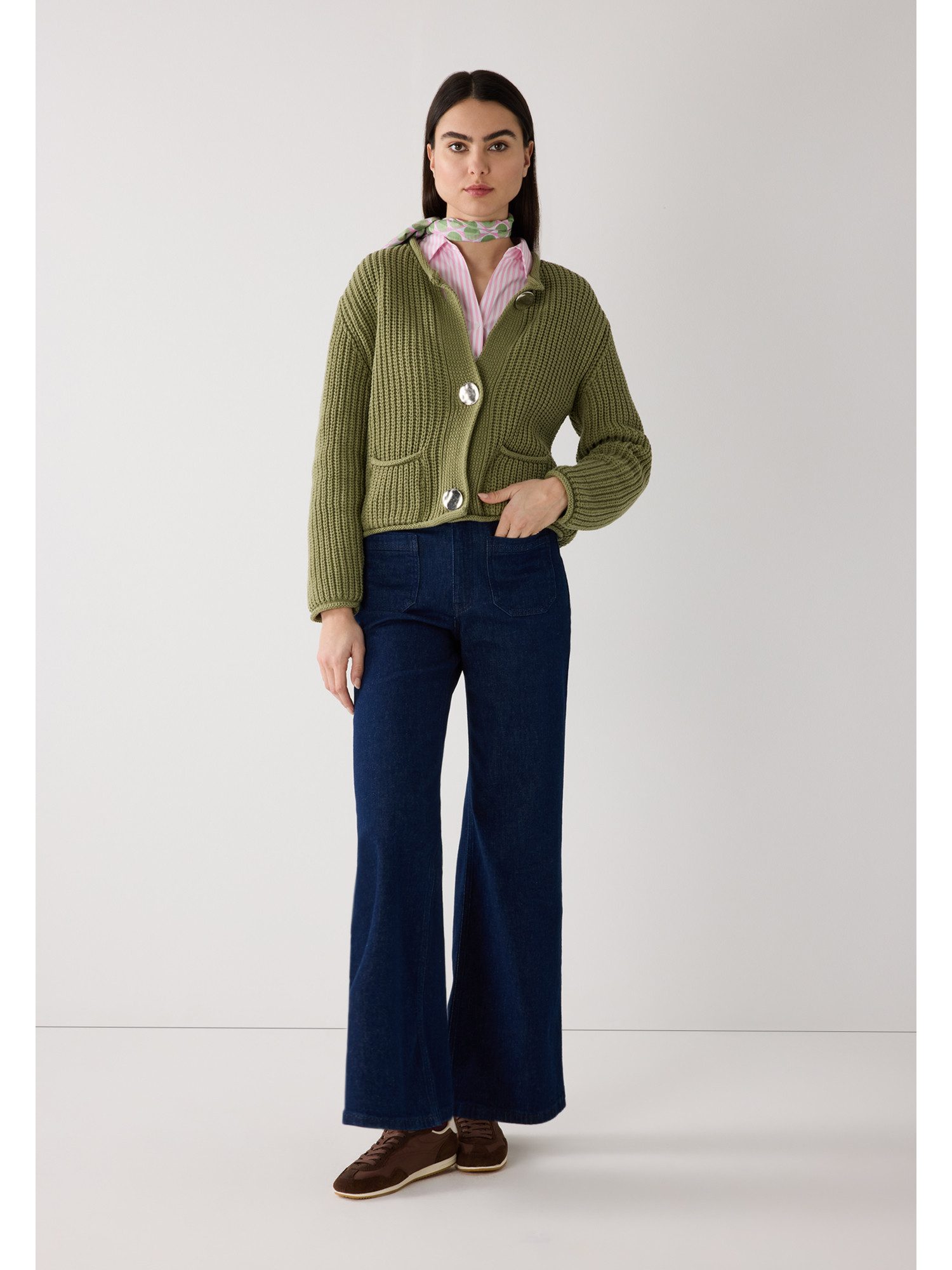 MORE&MORE Klassische Bluse gestreifte Hemdbluse günstig online kaufen