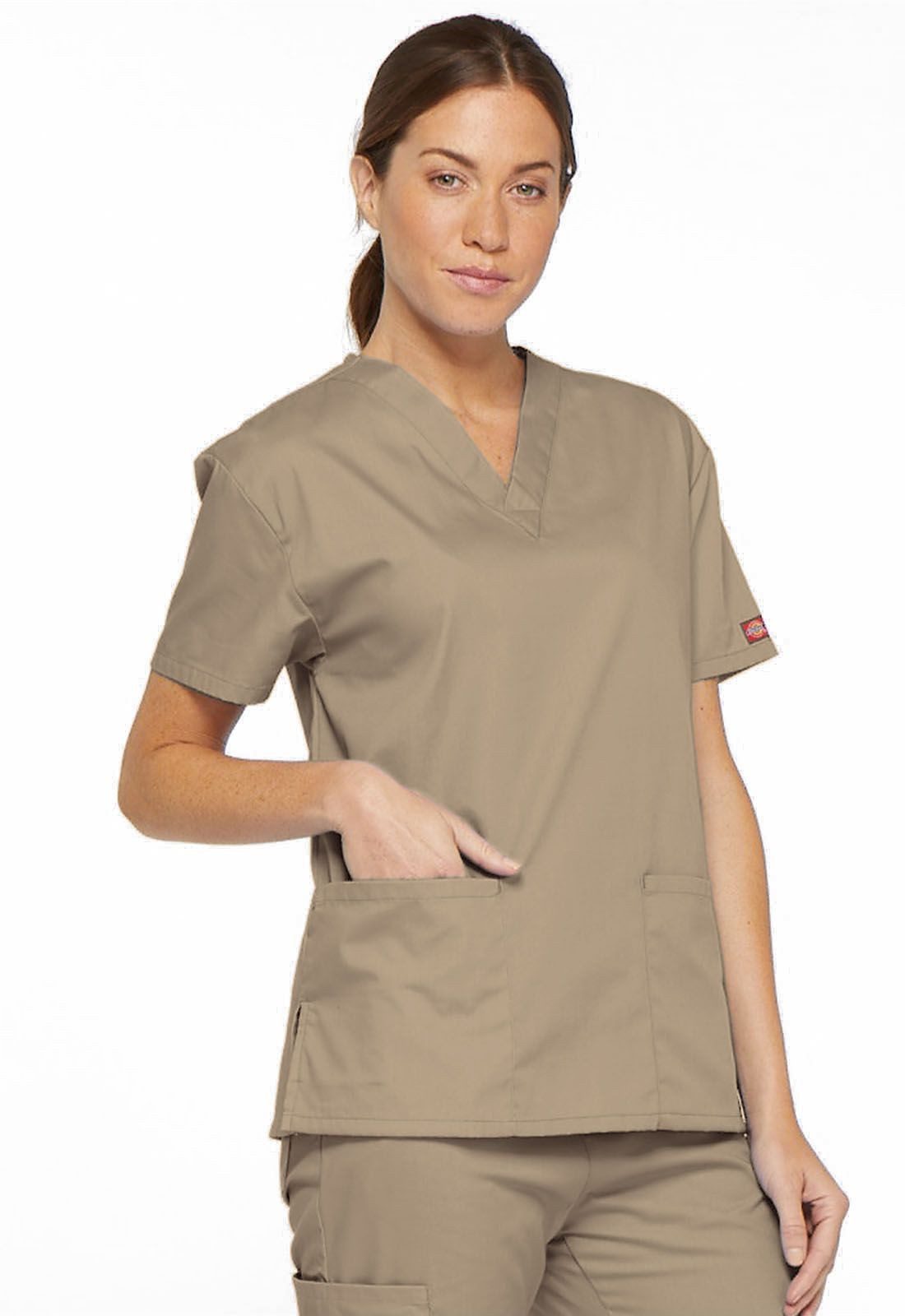 Dickies Funktionsbluse Unisex EDS Schlupfhemd V-Neck, Every Day Scrubs Kasack mit 2 aufgesetzten Taschen