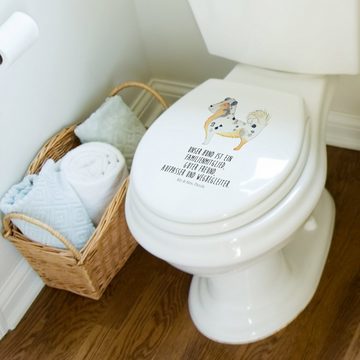 Mr. & Mrs. Panda WC-Sitz Hund Australien Shepherd - Weiß - Geschenk, Toilettendeckel, Wauwau, (1-St), UV-resistenter Druck