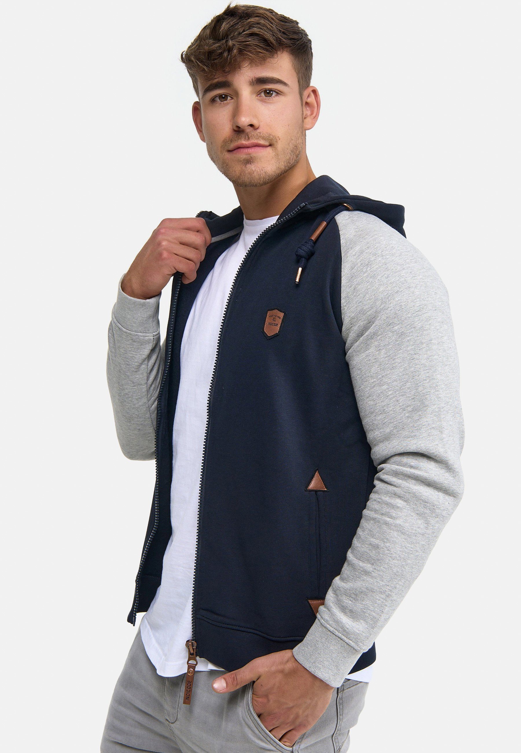 Indicode Kapuzensweatjacke Herren Arbutus Hoodie Sweatjacke Herrenjacke günstig online kaufen