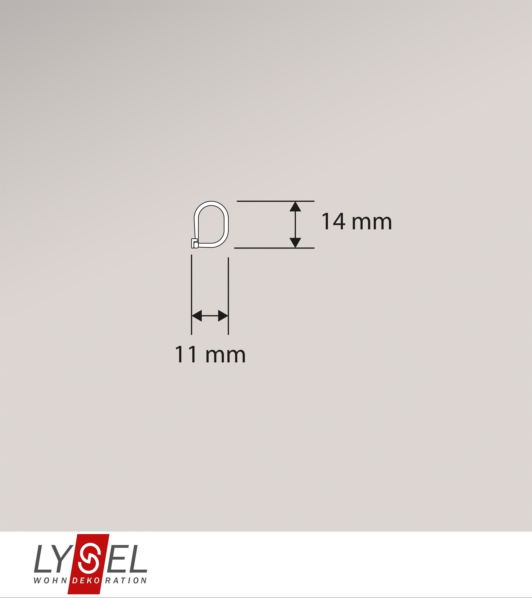 LYSEL® Sichtschutzbefestigung SET 100er Raffhaken, (100-tlg), H 14mm günstig online kaufen