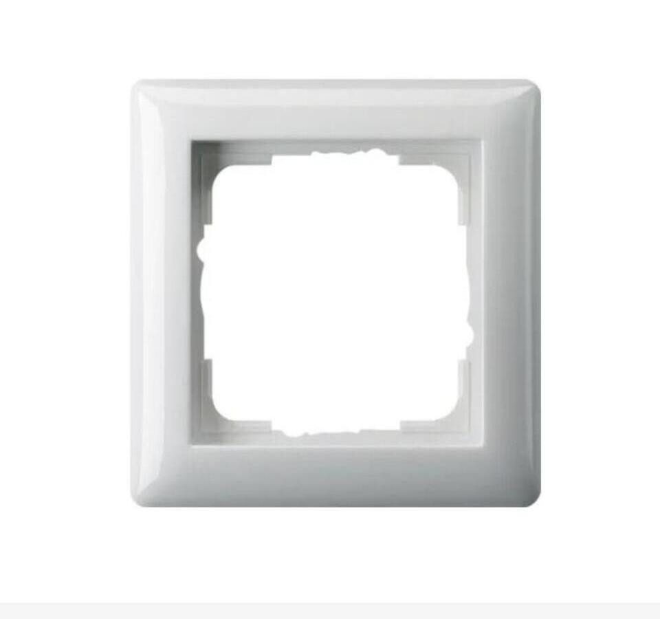 GIRA Abdeckrahmen GIRA 021103 Abdeckrahmen 1fach Standard 55 Reinweiß glänzend