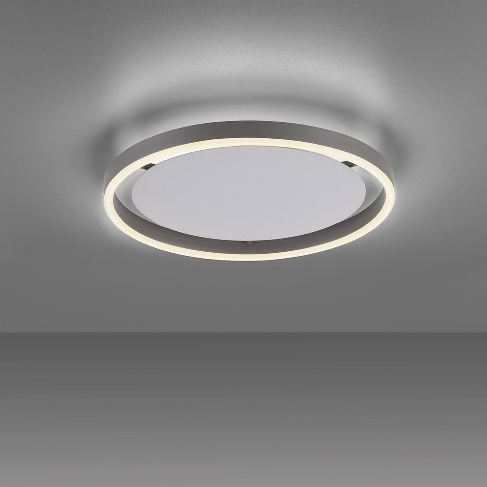 Lichtfarbe Alu LED LED warmweiß, dimmbar Deckenleuchte Wandschalter, SellTec Wandschalter, per Dimmfunktion über vorhandenen 1xLED-Board/18.00Watt, Warmweiß, Deckenleuchte SITU, aluminium rund