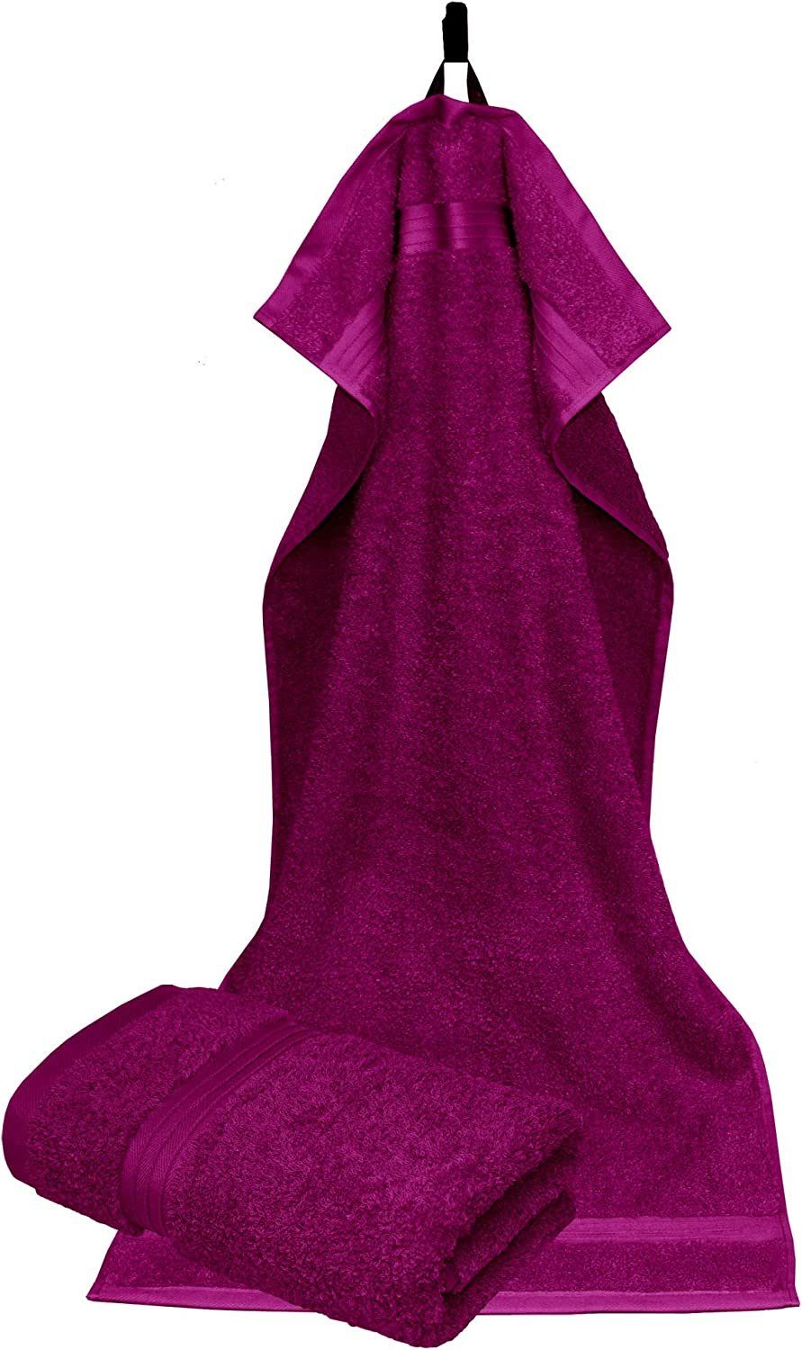 Lila Frottee Linz, (2-St), Handtücher Handtücher Violett Baumwolle aus Lashuma Orchidee 50x100 cm