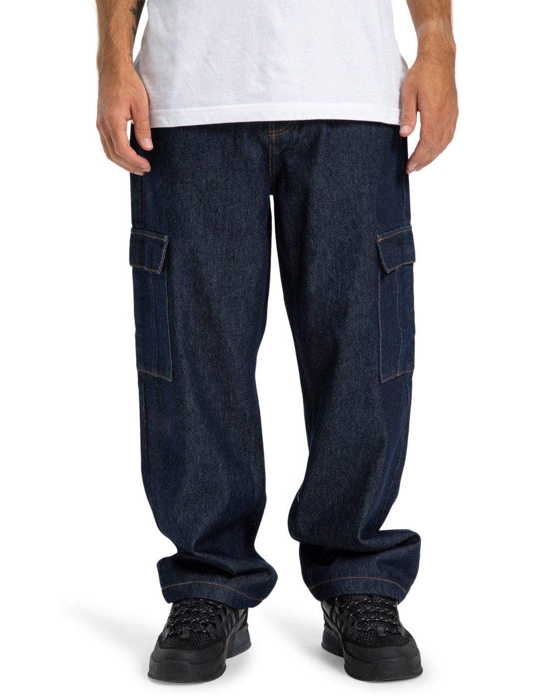 DC Shoes Relax-fit-Jeans Worker Baggy Denim Cargo Rir