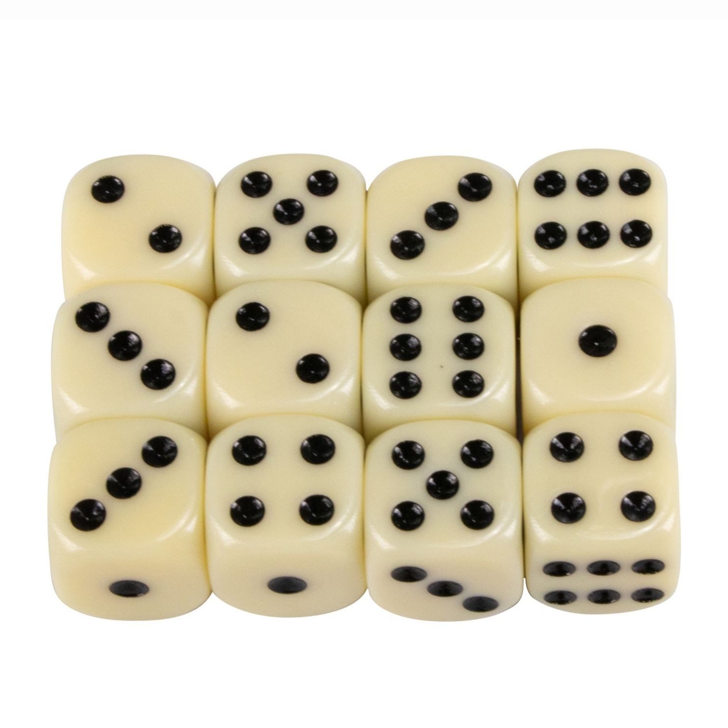 GICO Spielesammlung Augenwürfel -Standard Spielwürfel aus PVC 12 Stück - 5955