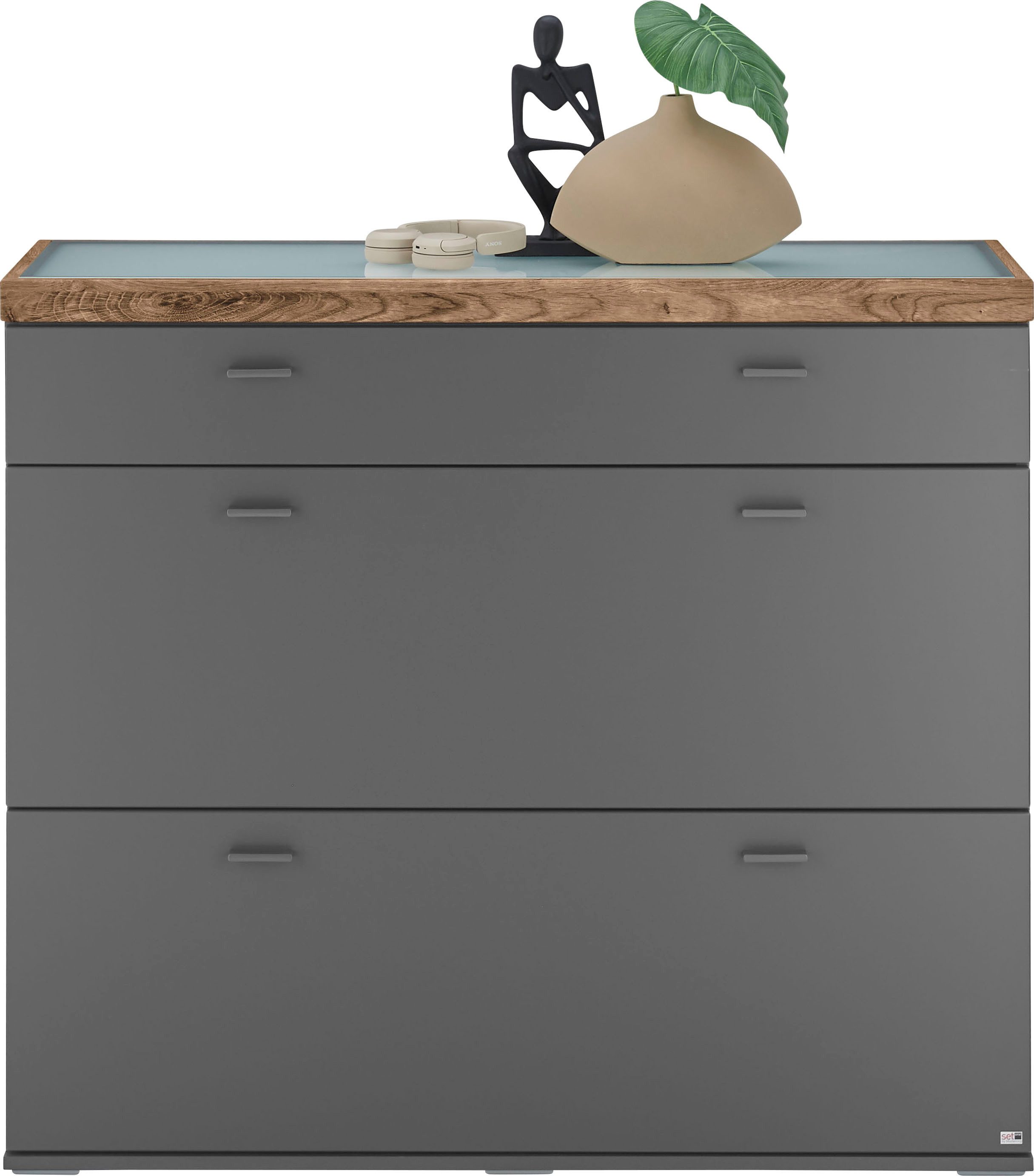 set one by Musterring Sideboard Lancaster Dielen, inklusive LED-Beleuchtung, mit Türen und Schubkästen, Breite 121 cm